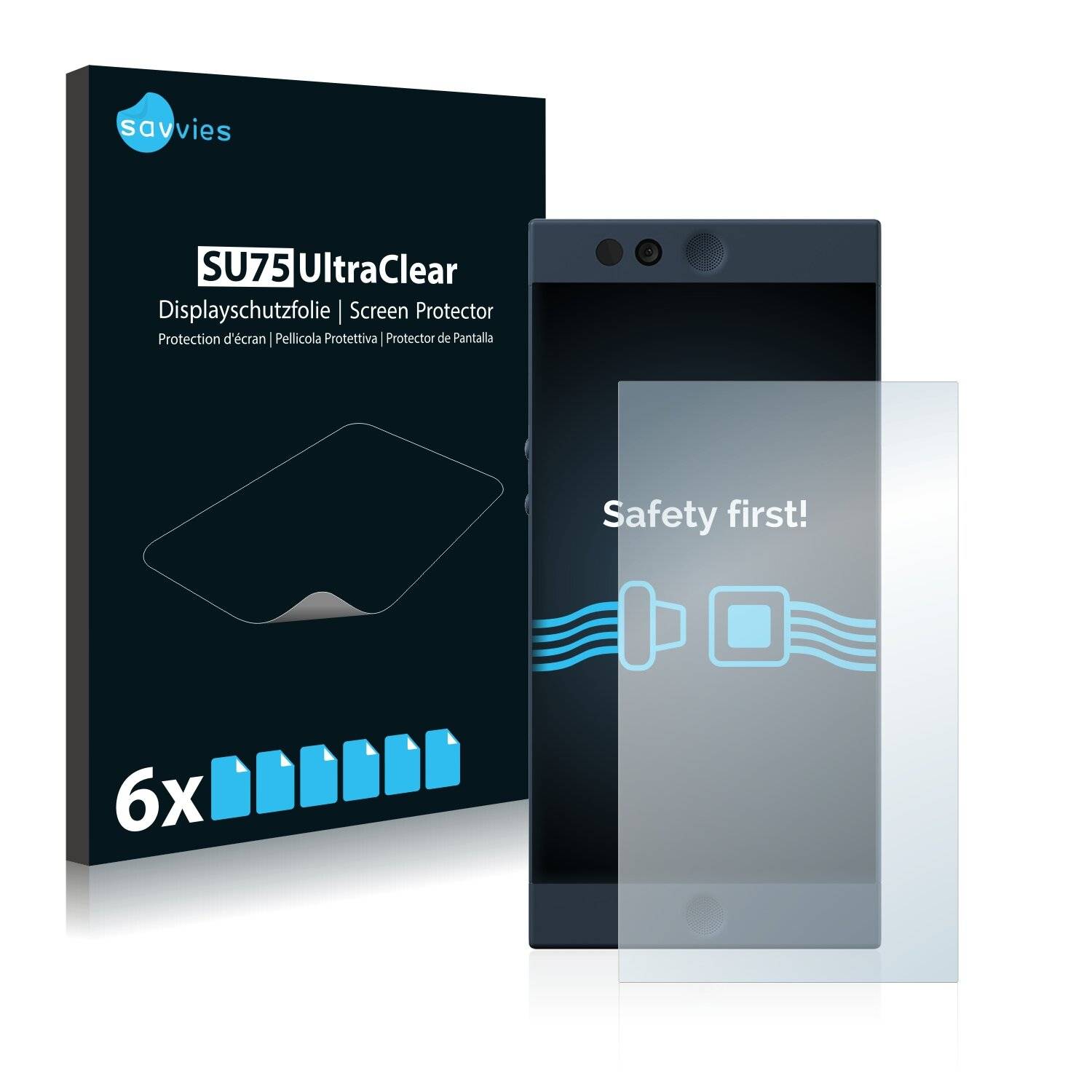 6x Savvies SU75 Displayschutzfolie für Nextbit