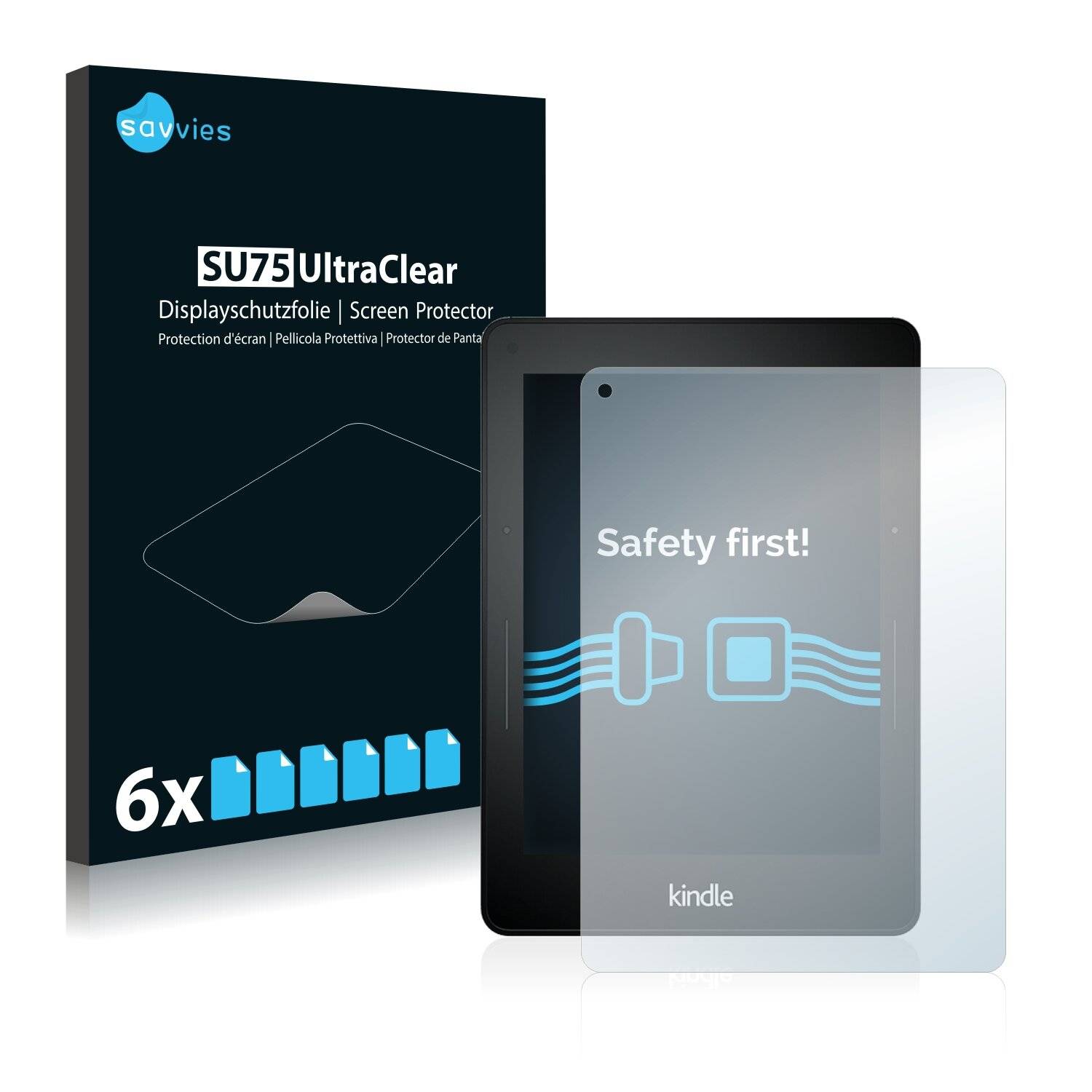 6x Savvies SU75 Displayschutzfolie für Amazon Kindle