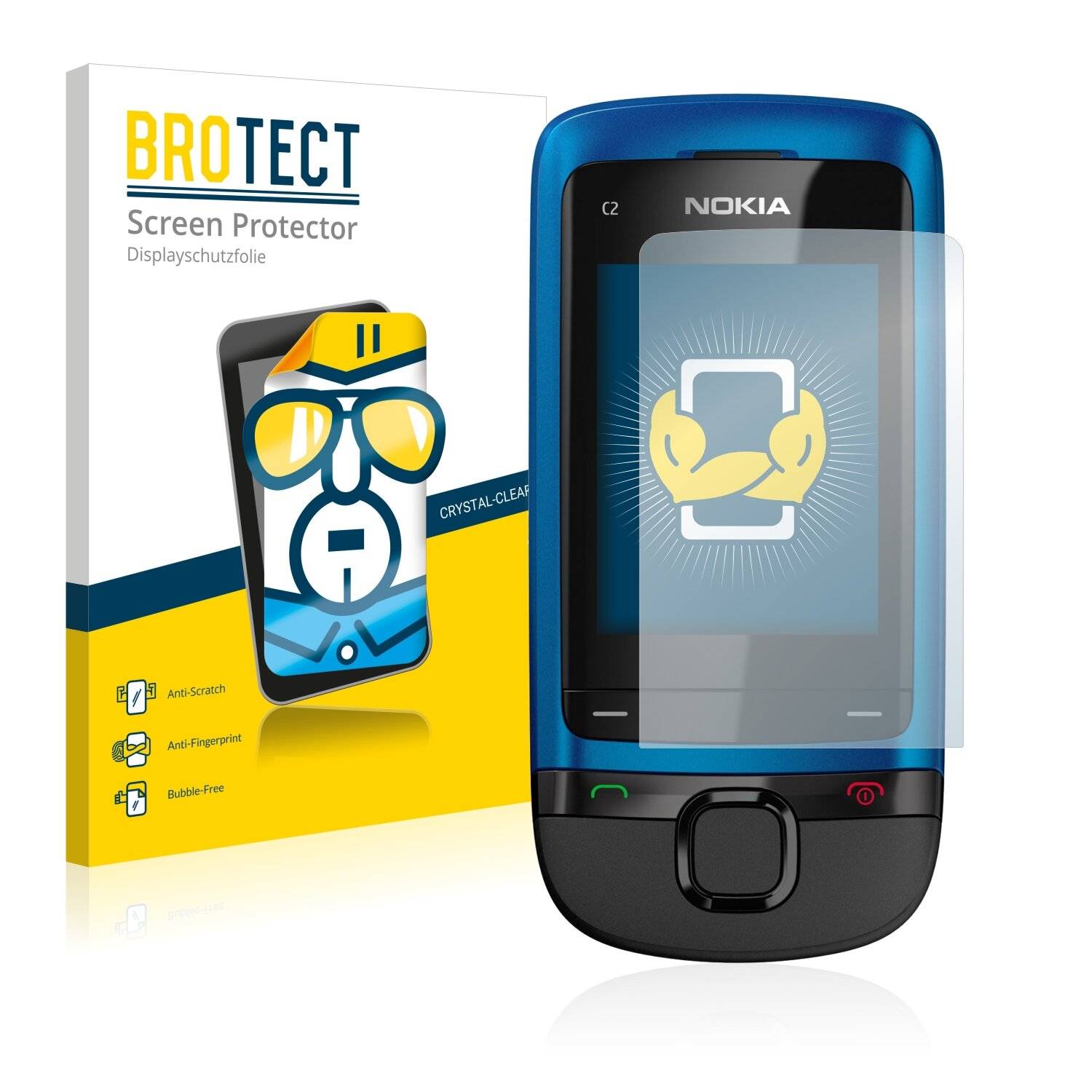 2x BROTECT HD-Clear Displayschutzfolie für Nokia