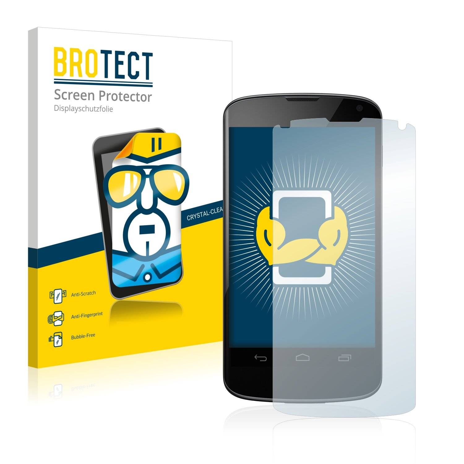 2x BROTECT HD-Clear Displayschutzfolie für Google Nexus