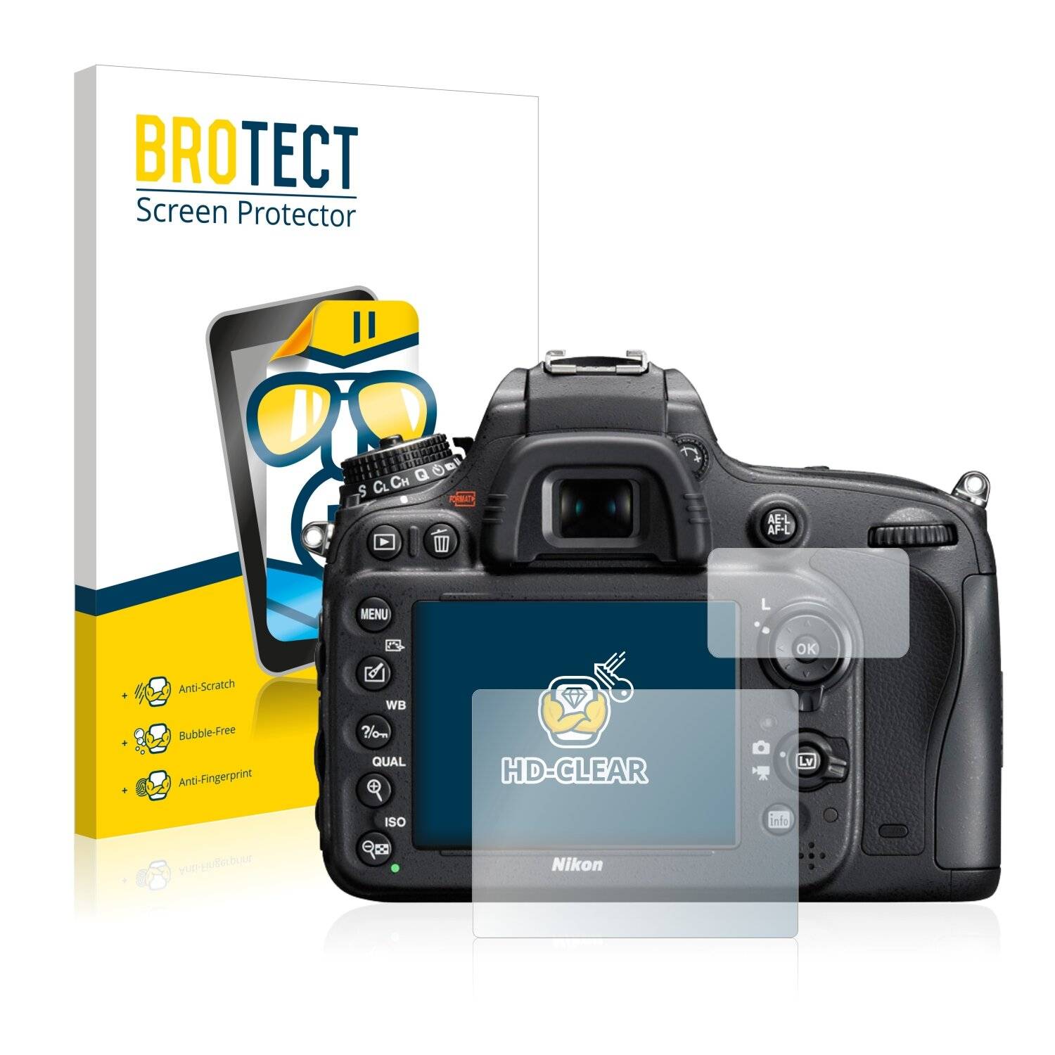 2x BROTECT HD-Clear Displayschutzfolie für Nikon