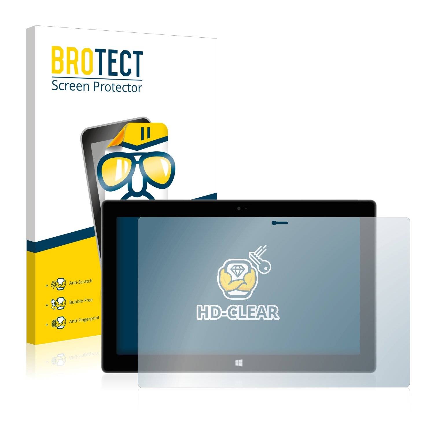 2x BROTECT HD-Clear Displayschutzfolie für Microsoft Surface Pro