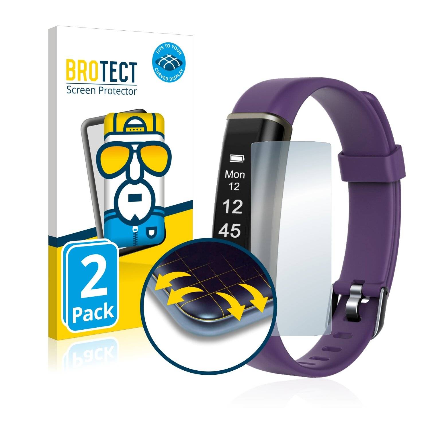 2x BROTECT Flex Full-Cover Displayschutzfolie für Willful