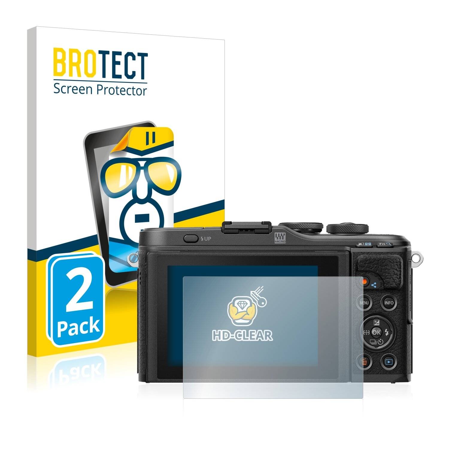 2x BROTECT HD-Clear Displayschutzfolie für Olympus PEN