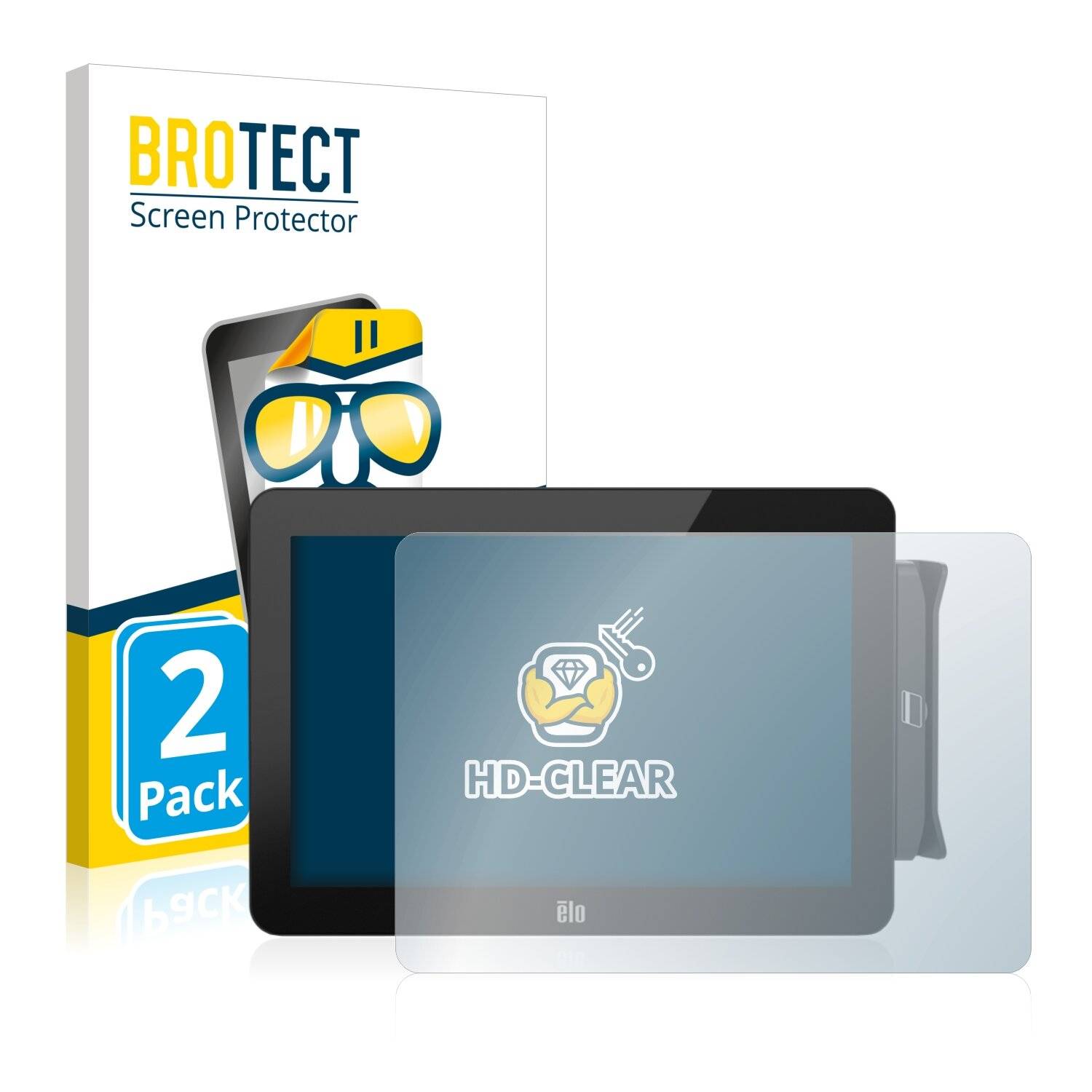 2x BROTECT HD-Clear Displayschutzfolie für Elo TouchSystems