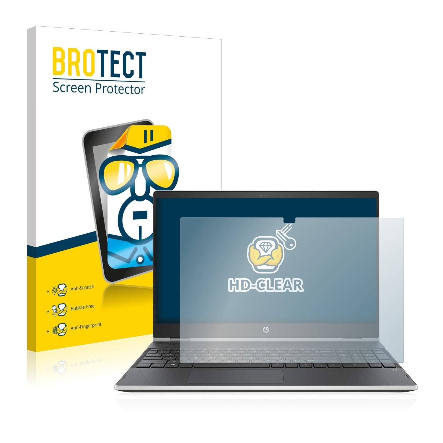BROTECT HD-Clear Displayschutzfolie für HP Pavilion Convertible x360