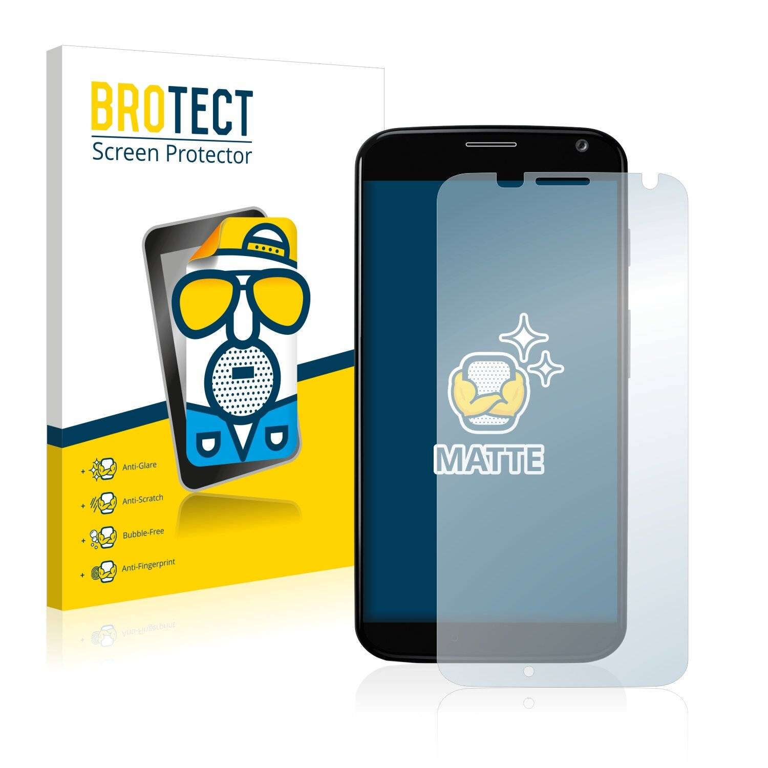 2x BROTECT Matte Displayschutzfolie für Motorola Moto X XT1053 2013 - Entspiegelt,