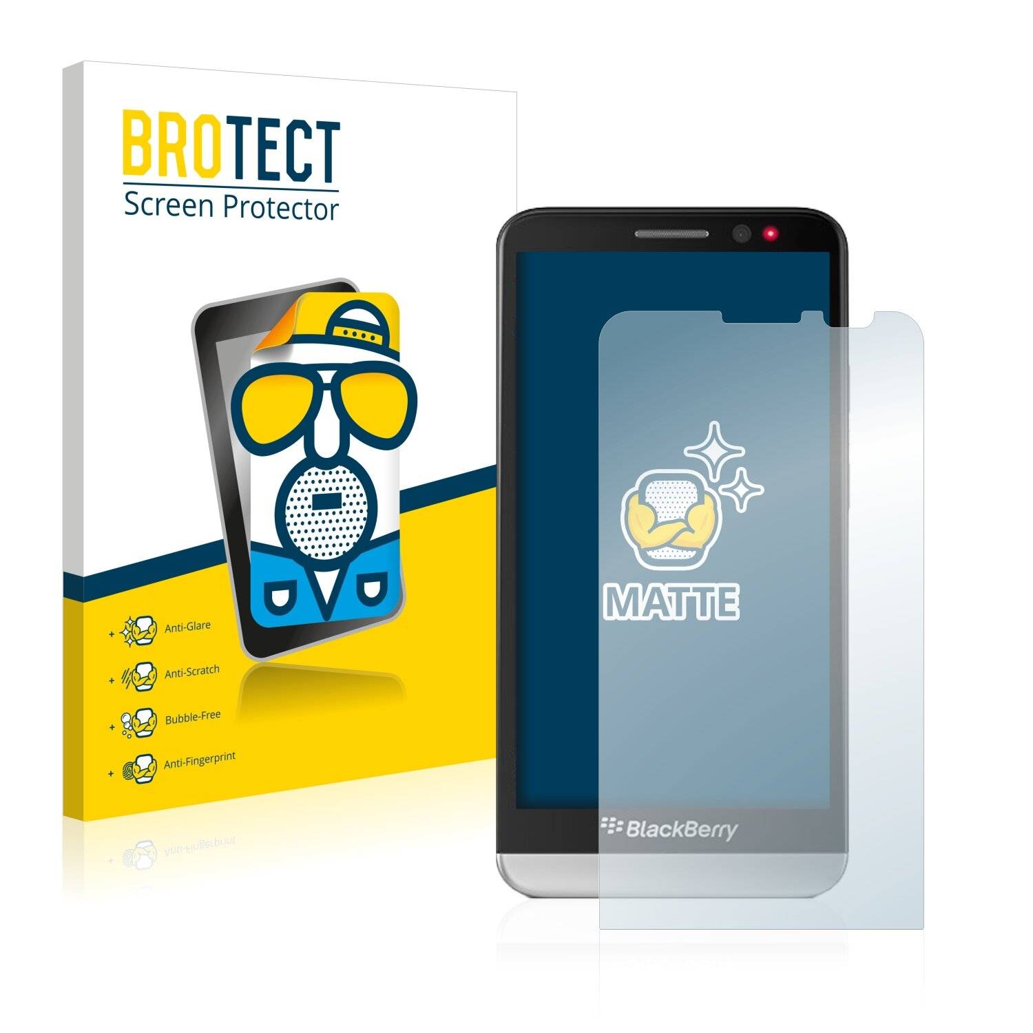 2x BROTECT Matte Displayschutzfolie für BlackBerry Z30 - Entspiegelt,