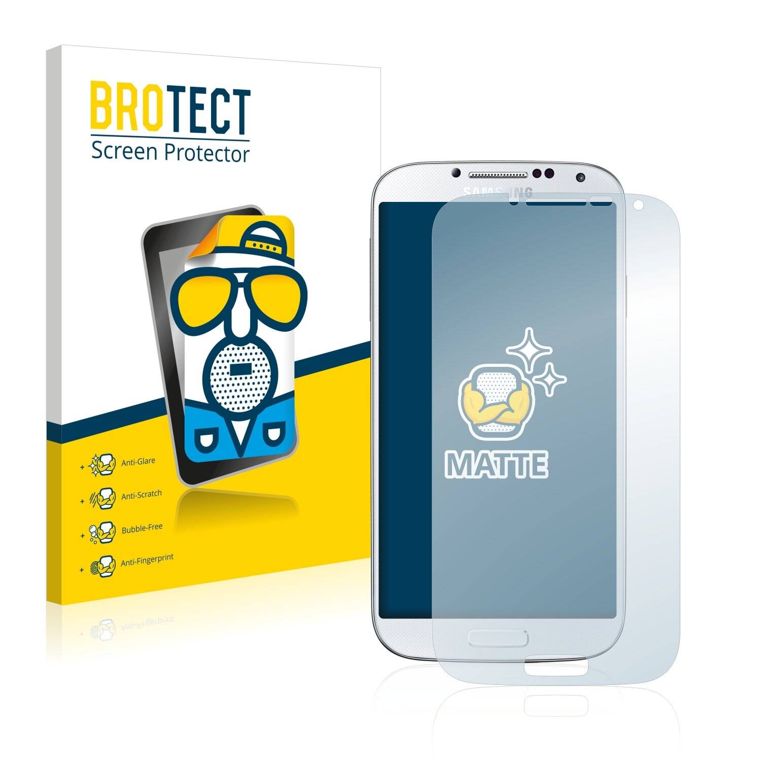 2x BROTECT Matte Displayschutzfolie für Samsung Galaxy S4 Google Edition I9506 -