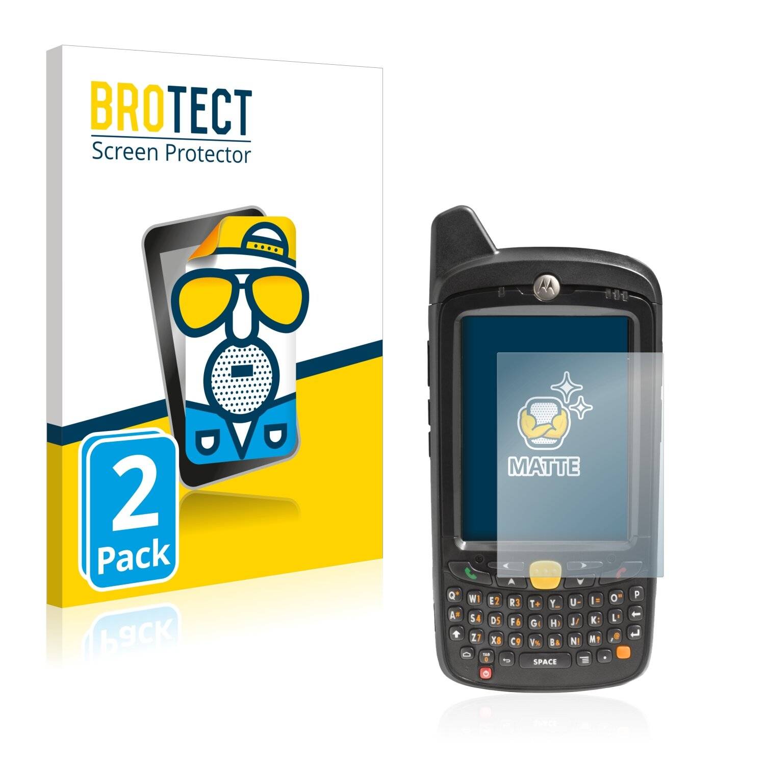 2x BROTECT Matte Displayschutzfolie für Motorola MC67 - Entspiegelt,