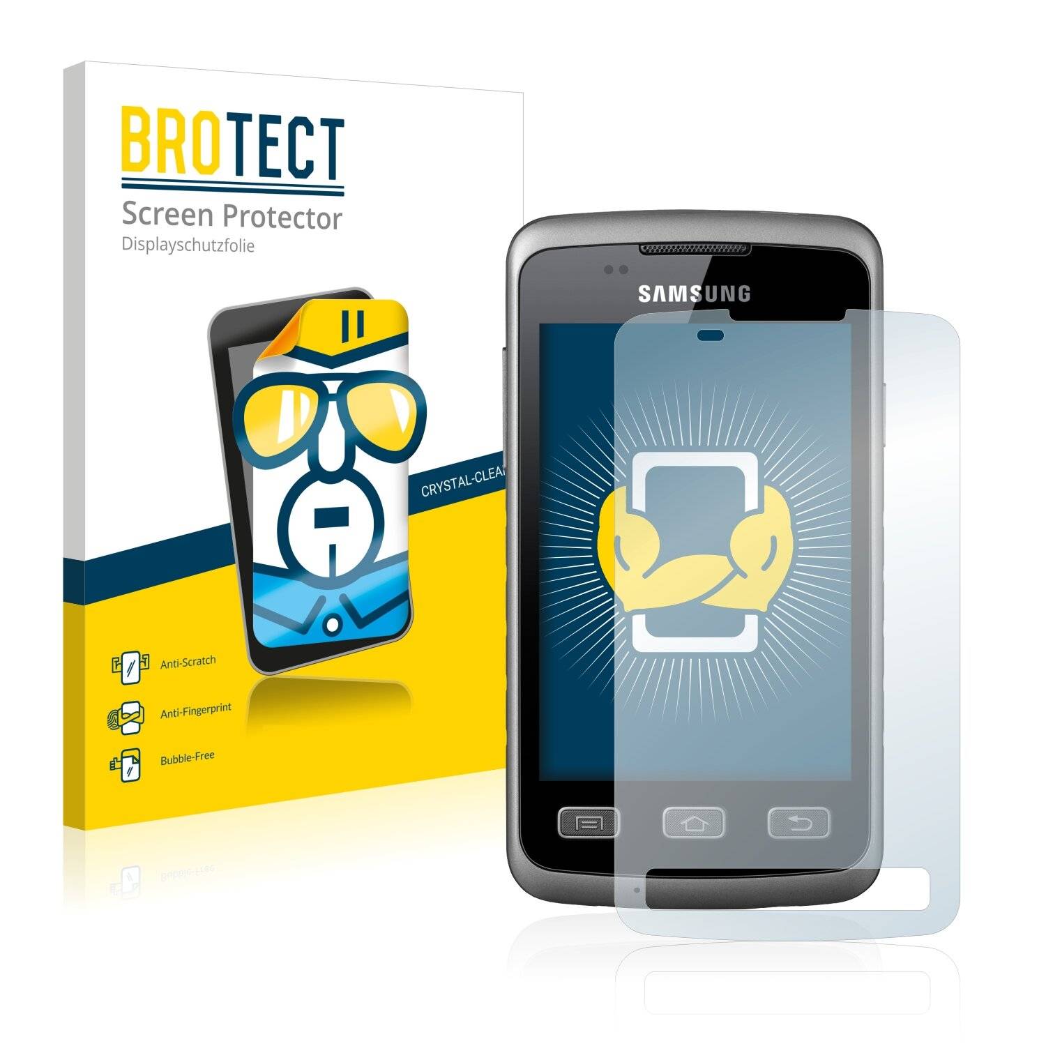 2x BROTECT HD-Clear Displayschutzfolie für Samsung