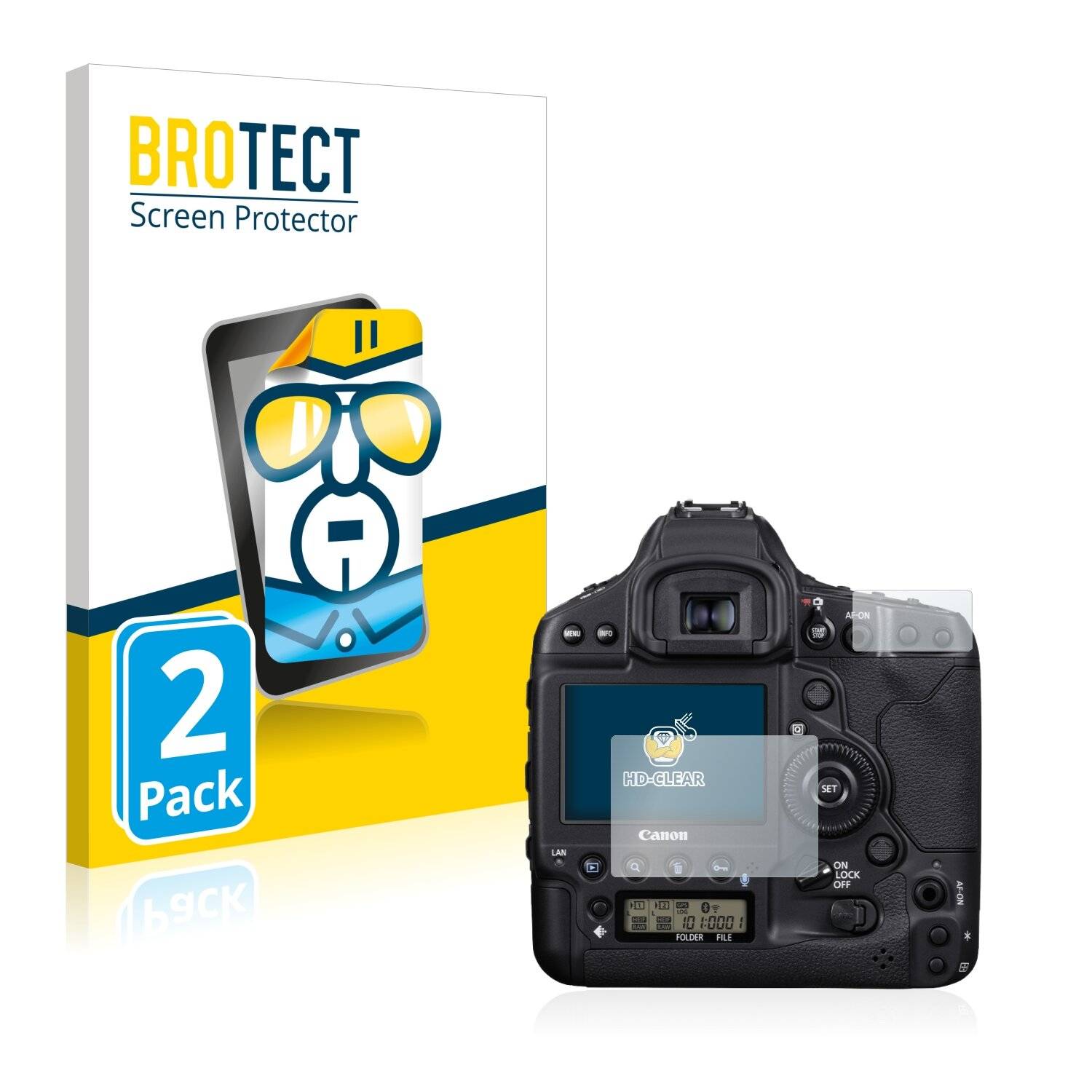 2x BROTECT HD-Clear Displayschutzfolie für Canon EOS 1D X Mark