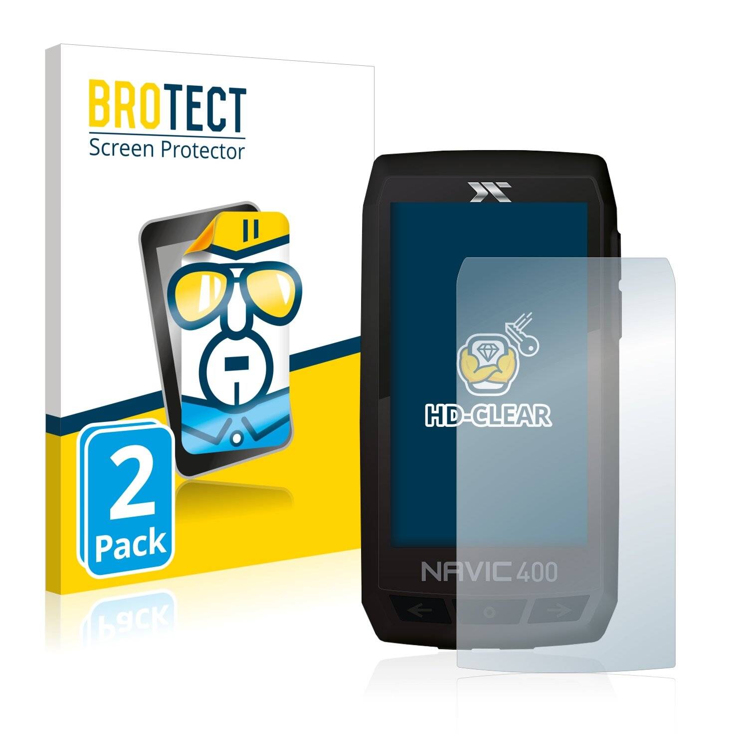 2x BROTECT HD-Clear Displayschutzfolie für Ciclo Navic