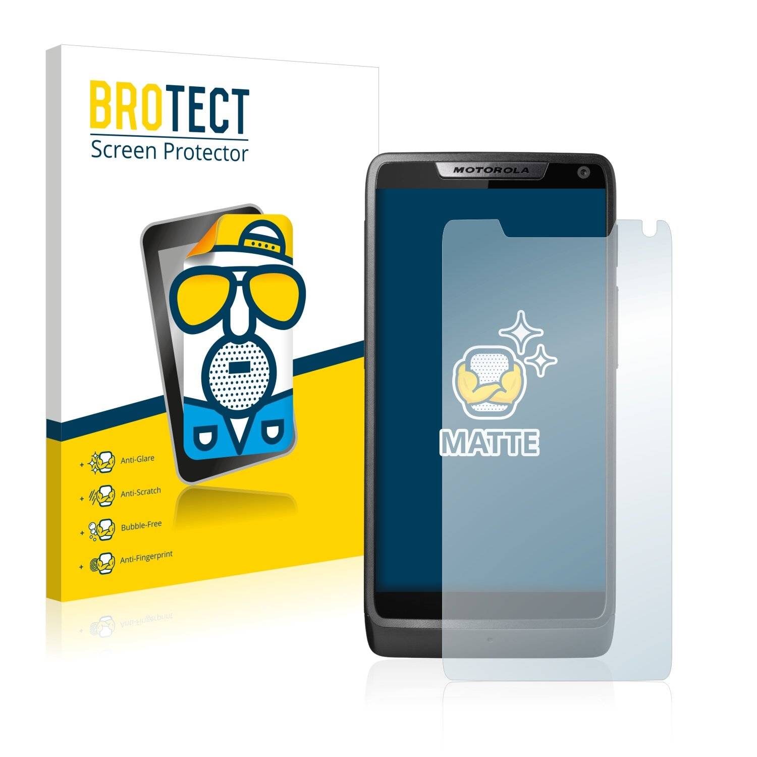 2x BROTECT Matte Displayschutzfolie für Motorola Razr i - Entspiegelt,