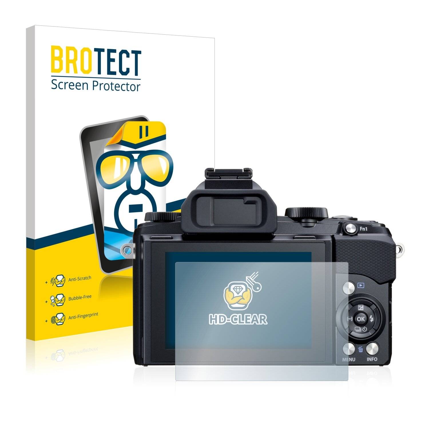 2x BROTECT HD-Clear Displayschutzfolie für Olympus Stylus