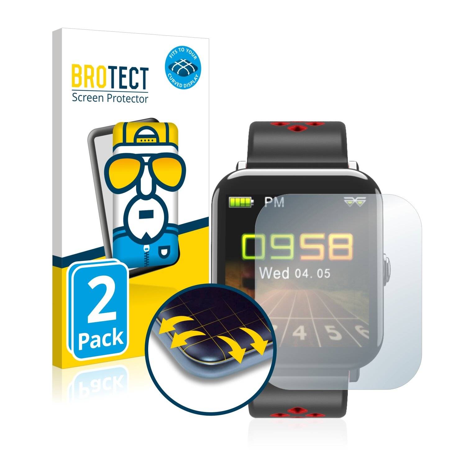 2x BROTECT Flex Full-Cover Displayschutzfolie für JBC