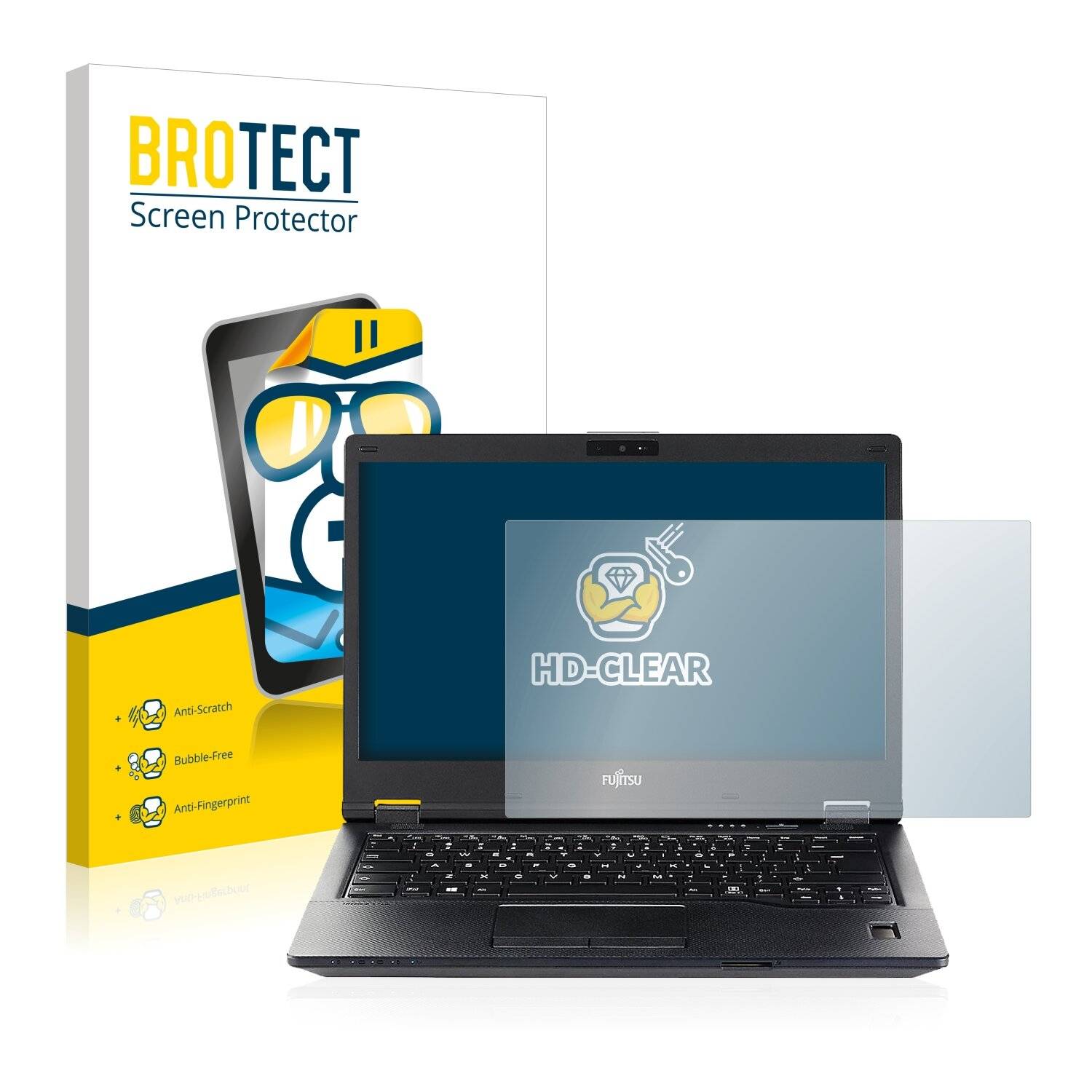 BROTECT HD-Clear Displayschutzfolie für Fujitsu Lifebook