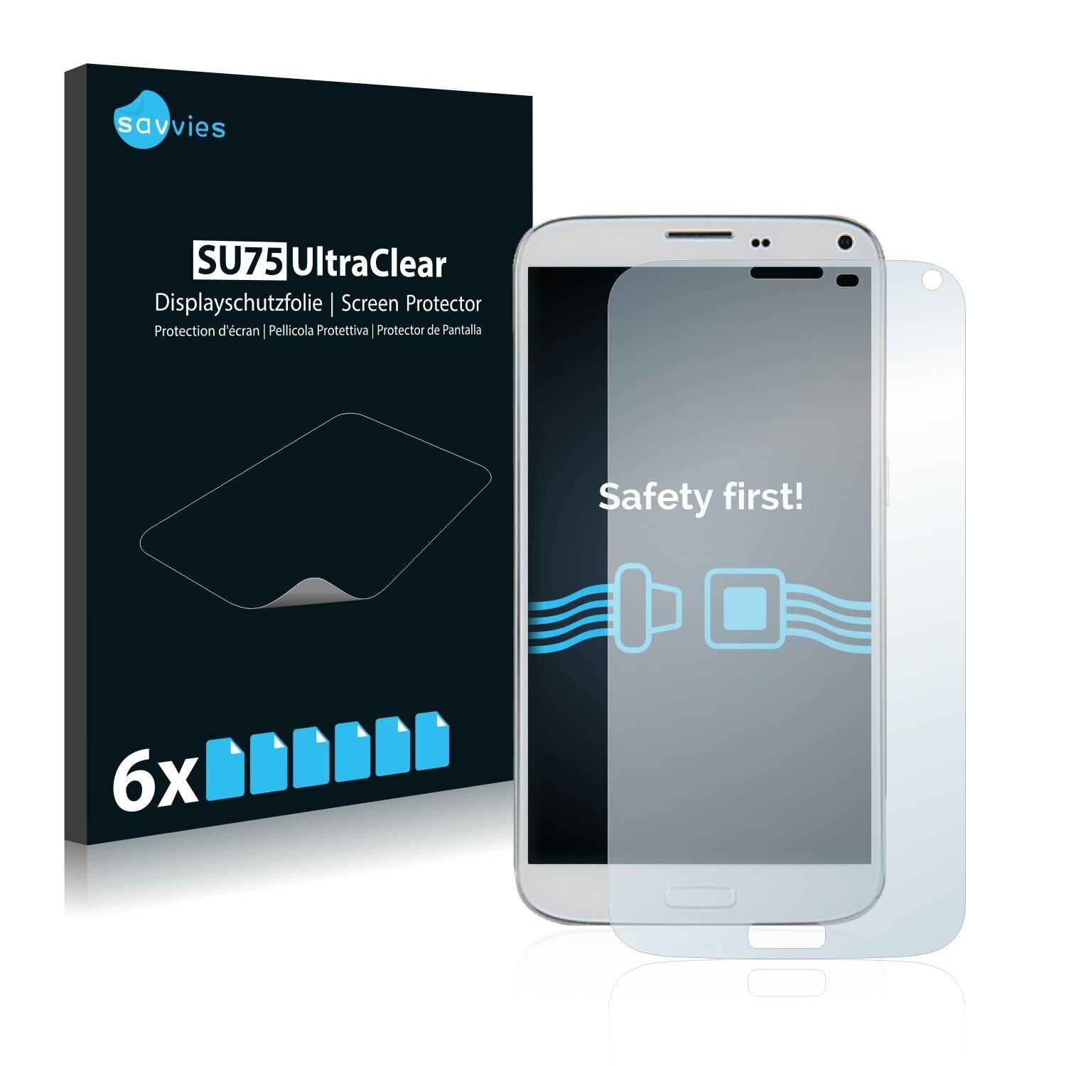 6x Savvies SU75 Displayschutzfolie für Elephone
