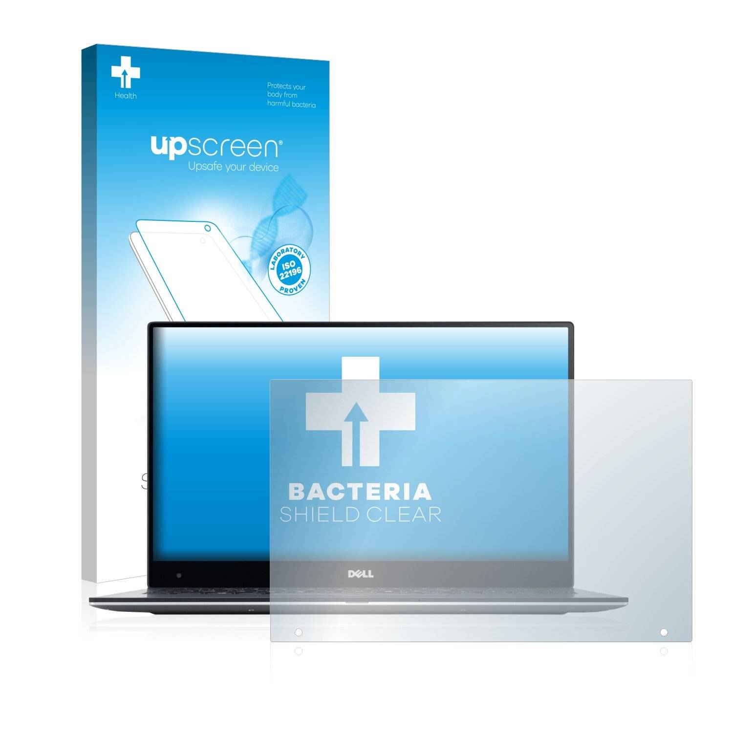 upscreen Bacteria Shield Clear Premium Antibakterielle Displayschutzfolie für Dell XPS 13