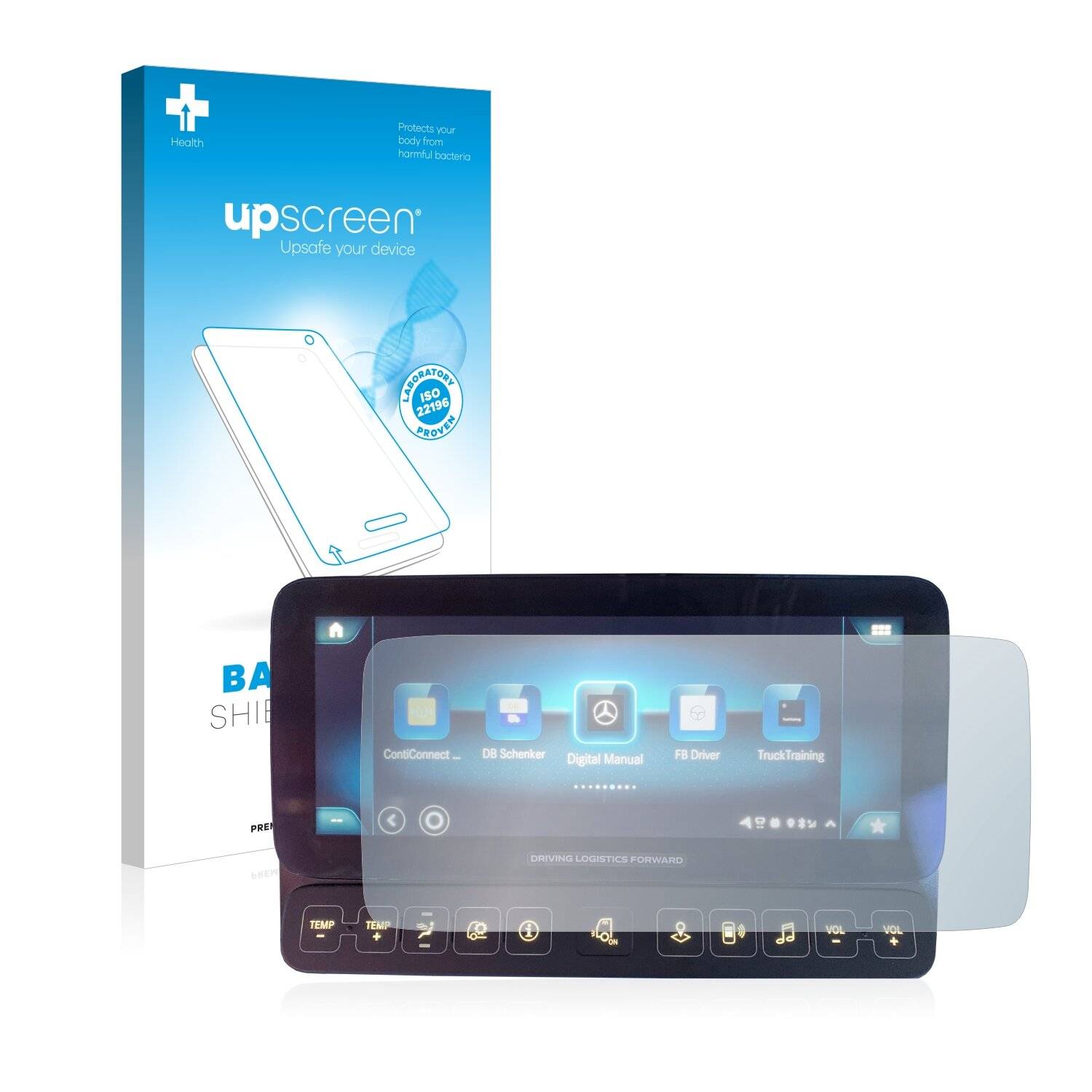 upscreen Bacteria Shield Clear Premium Antibakterielle Displayschutzfolie für Mercedes-Benz