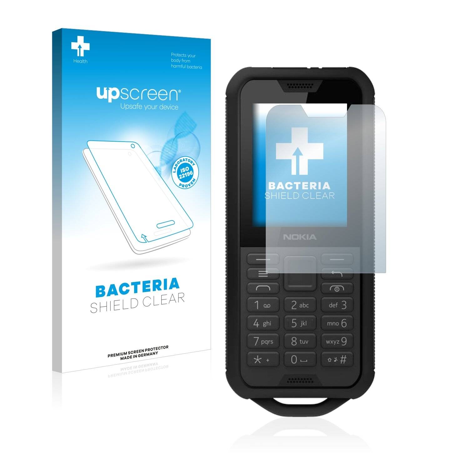 upscreen Bacteria Shield Clear Premium Antibakterielle Displayschutzfolie für Nokia 800
