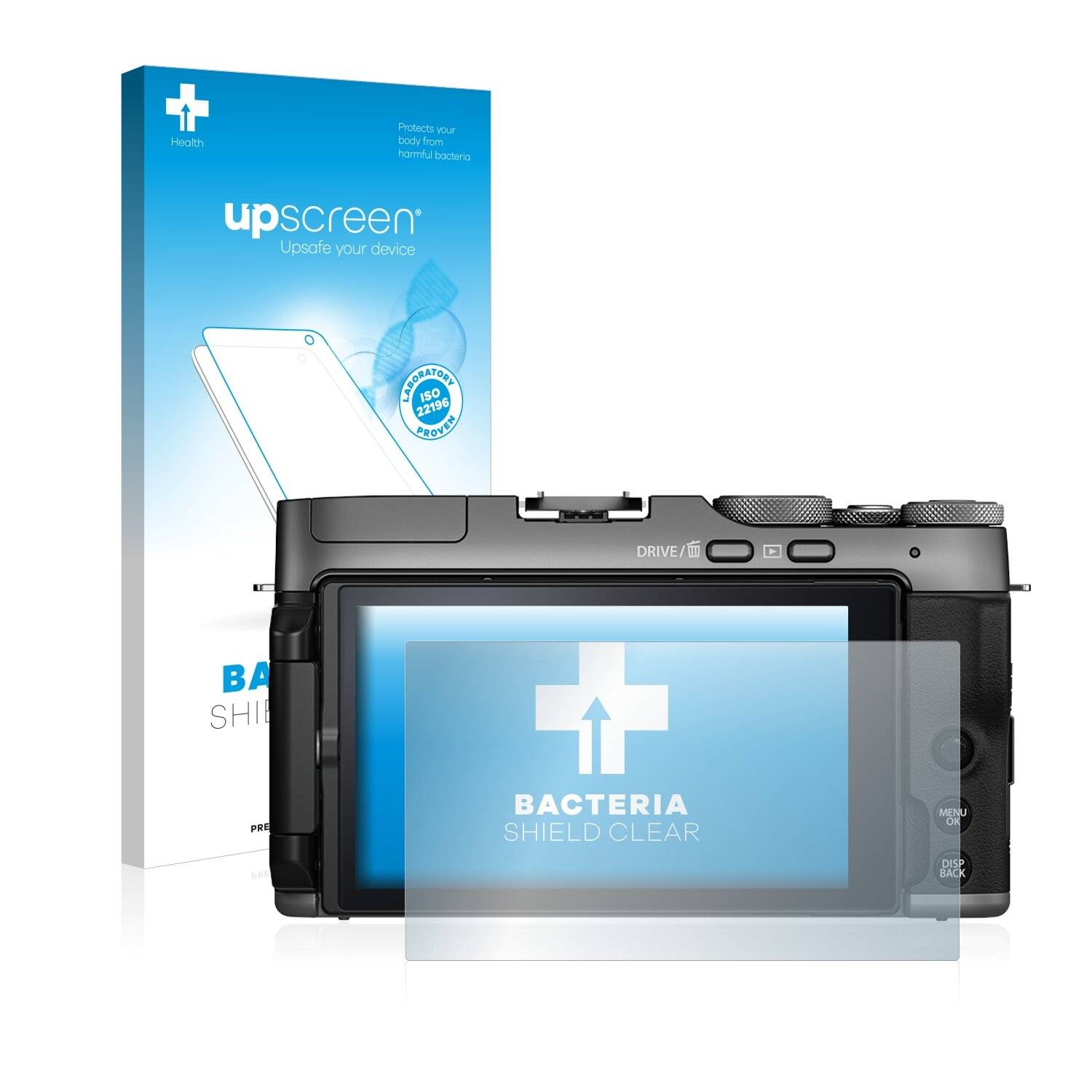 upscreen Bacteria Shield Clear Premium Antibakterielle Displayschutzfolie für Fujifilm