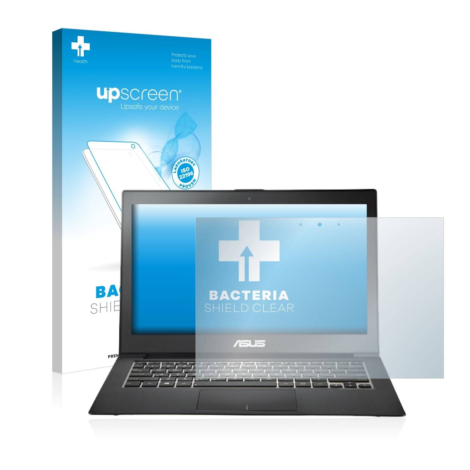 upscreen Bacteria Shield Clear Premium Antibakterielle Displayschutzfolie für Asus ZenBook