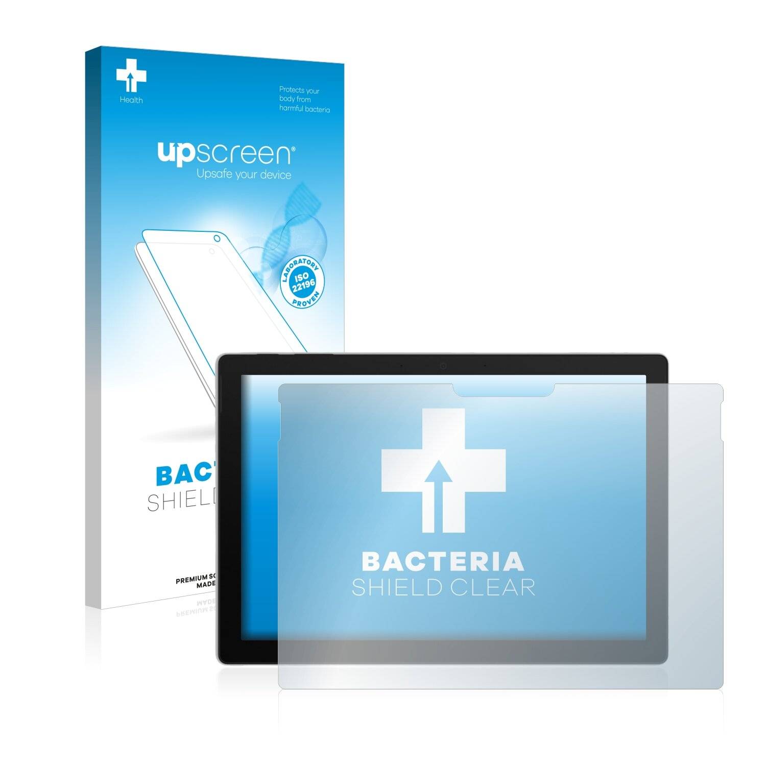 upscreen Bacteria Shield Clear Premium Antibakterielle Displayschutzfolie für Microsoft