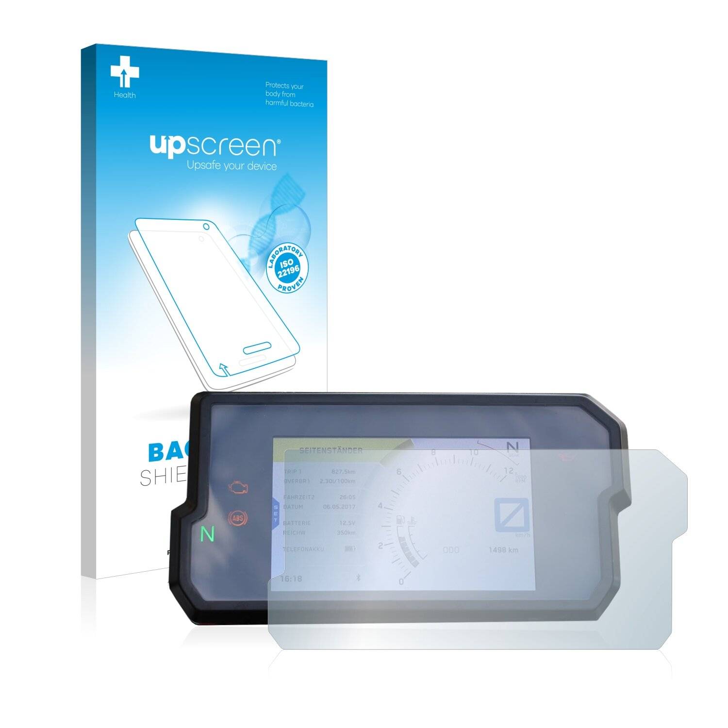 upscreen Bacteria Shield Clear Premium Antibakterielle Displayschutzfolie für KTM 790
