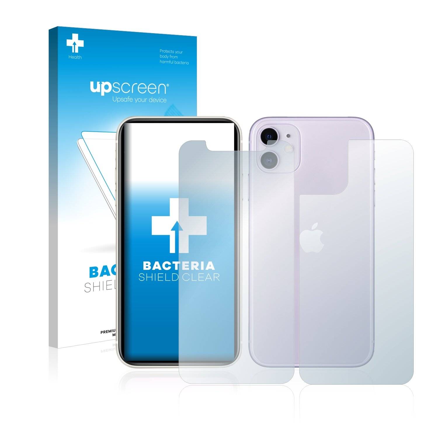 upscreen Bacteria Shield Clear Premium Antibakterielle Displayschutzfolie für Apple iPhone