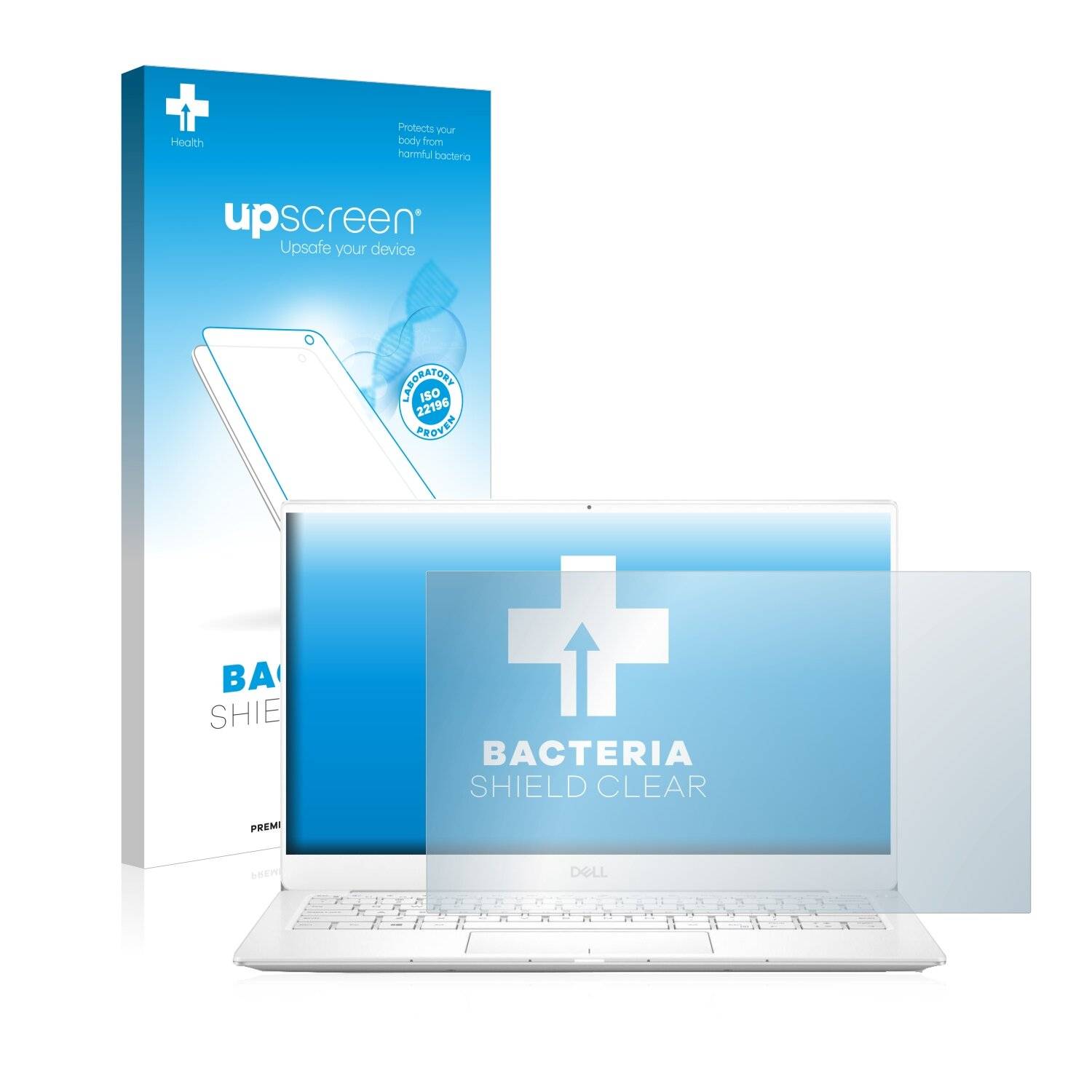 upscreen Bacteria Shield Clear Premium Antibakterielle Displayschutzfolie für Dell XPS 13