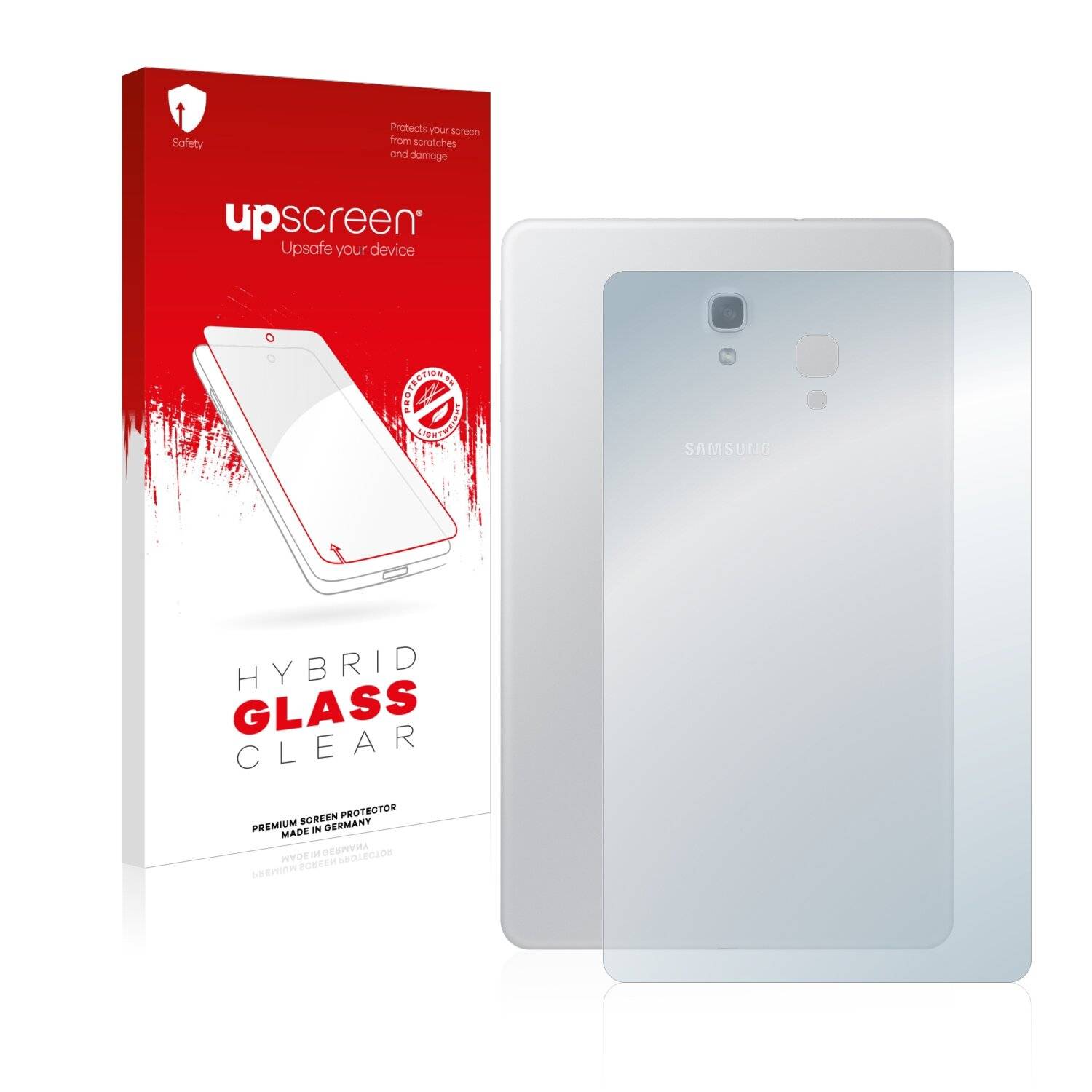 upscreen Hybrid Glass Clear Premium Schutzglas Folie für Samsung Galaxy Tab A 10.5 WiFi 2018