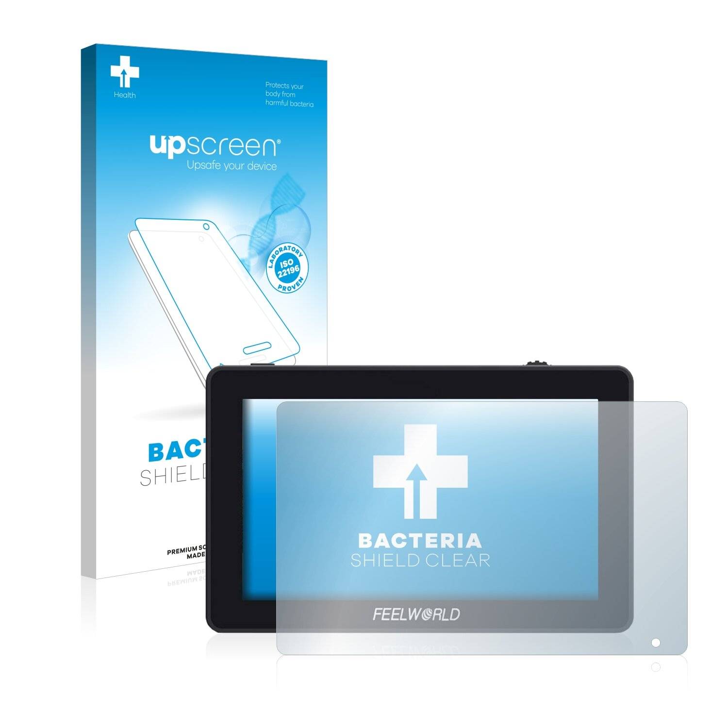 upscreen Bacteria Shield Clear Premium Antibakterielle Displayschutzfolie für Feelworld F6