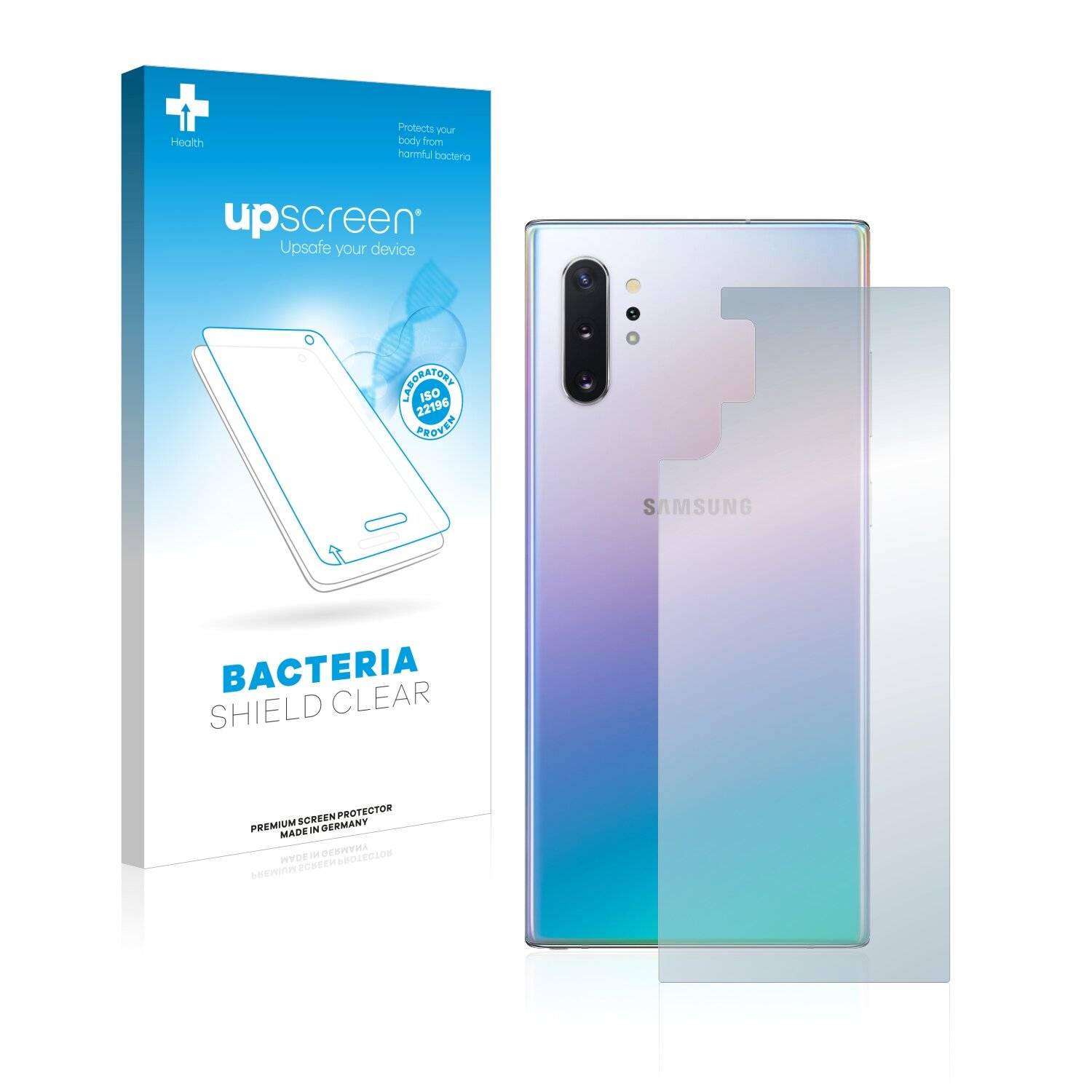 upscreen Bacteria Shield Clear Premium Antibakterielle Displayschutzfolie für Samsung Galaxy