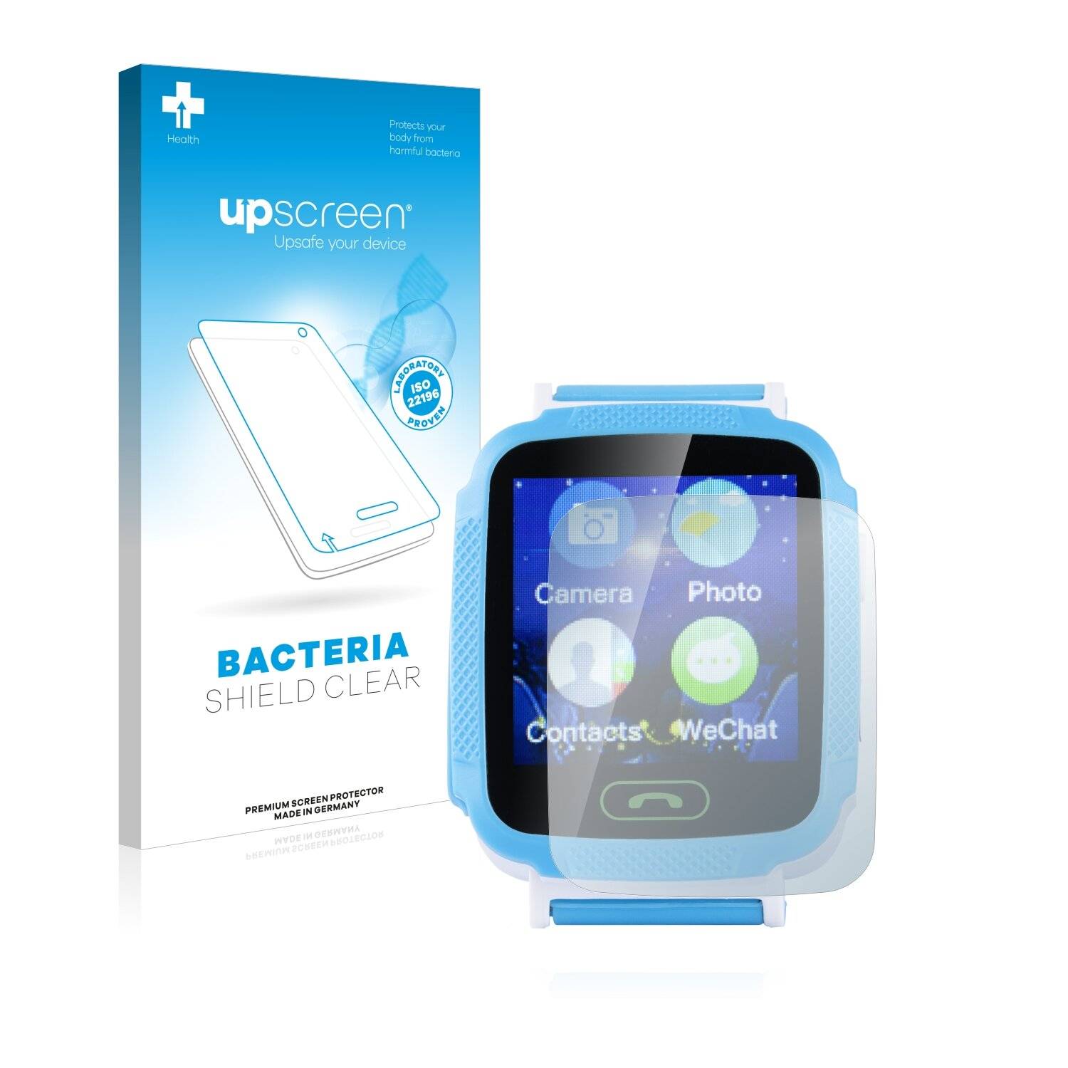 upscreen Bacteria Shield Clear Premium Antibakterielle Displayschutzfolie für GoClever Kiddy