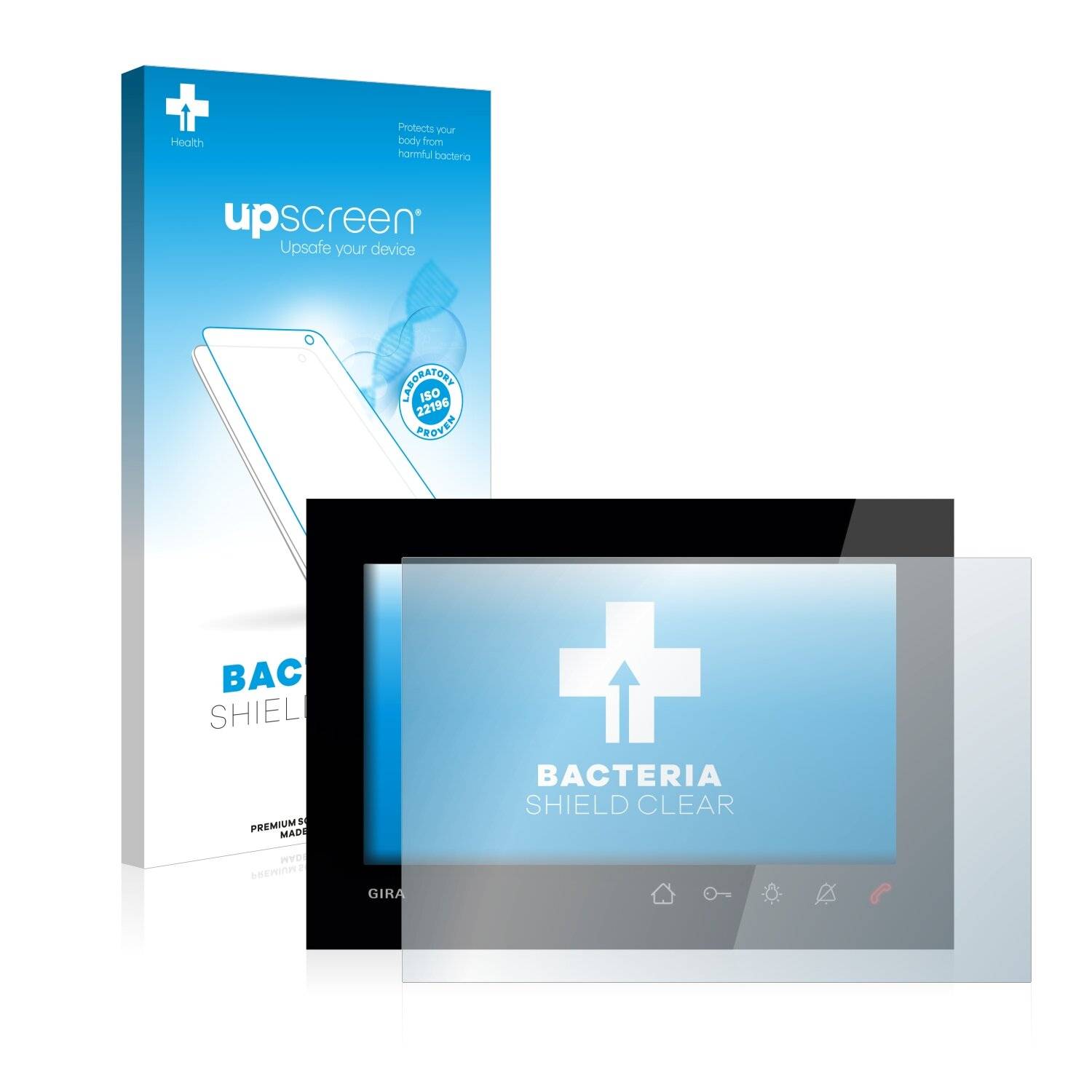 upscreen Bacteria Shield Clear Premium Antibakterielle Displayschutzfolie für Gira