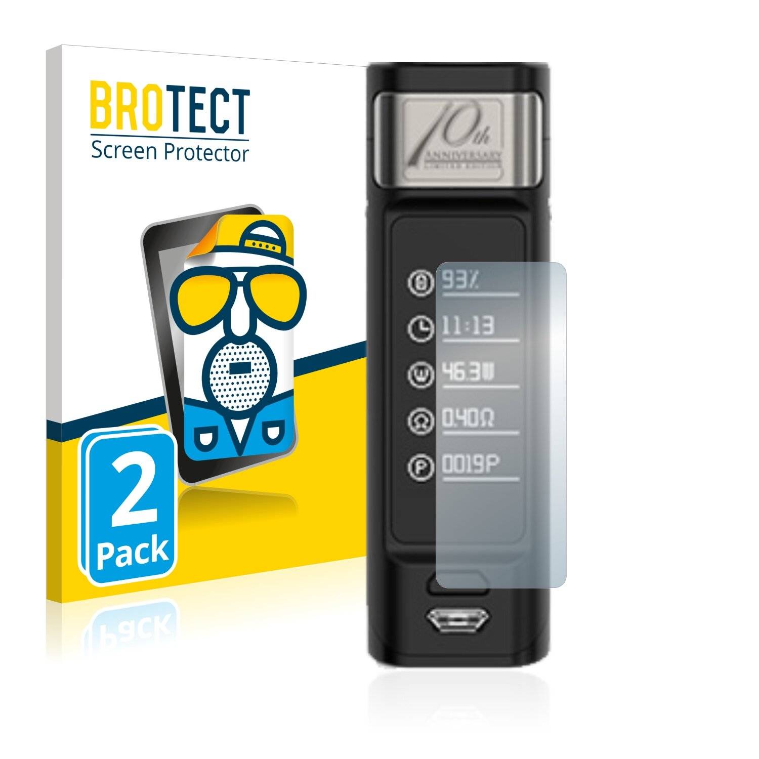 2x BROTECT Matte Displayschutzfolie für Joyetech Espion Solo 21700 - Entspiegelt,