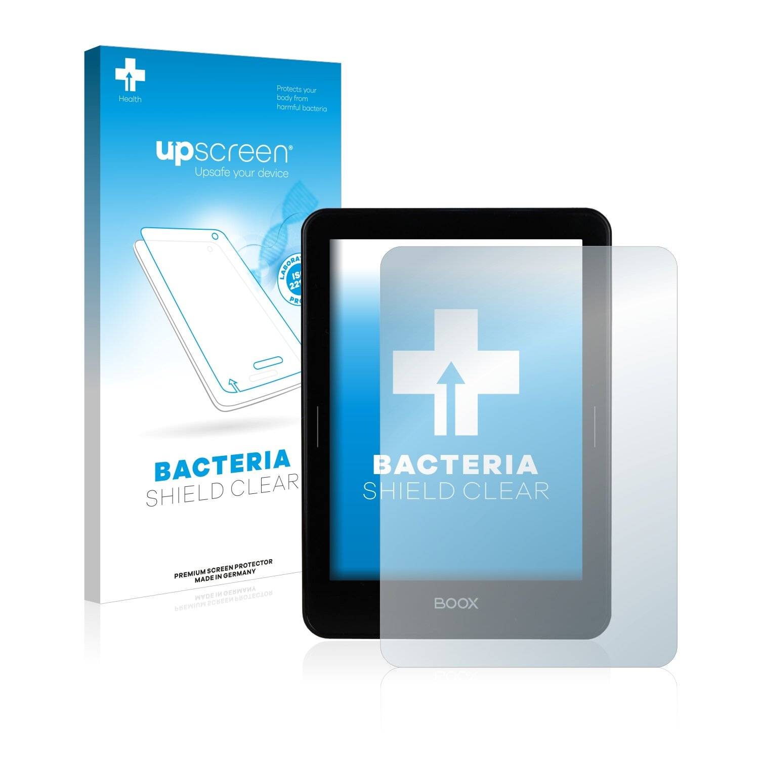 upscreen Bacteria Shield Clear Premium Antibakterielle Displayschutzfolie für Onyx Boox