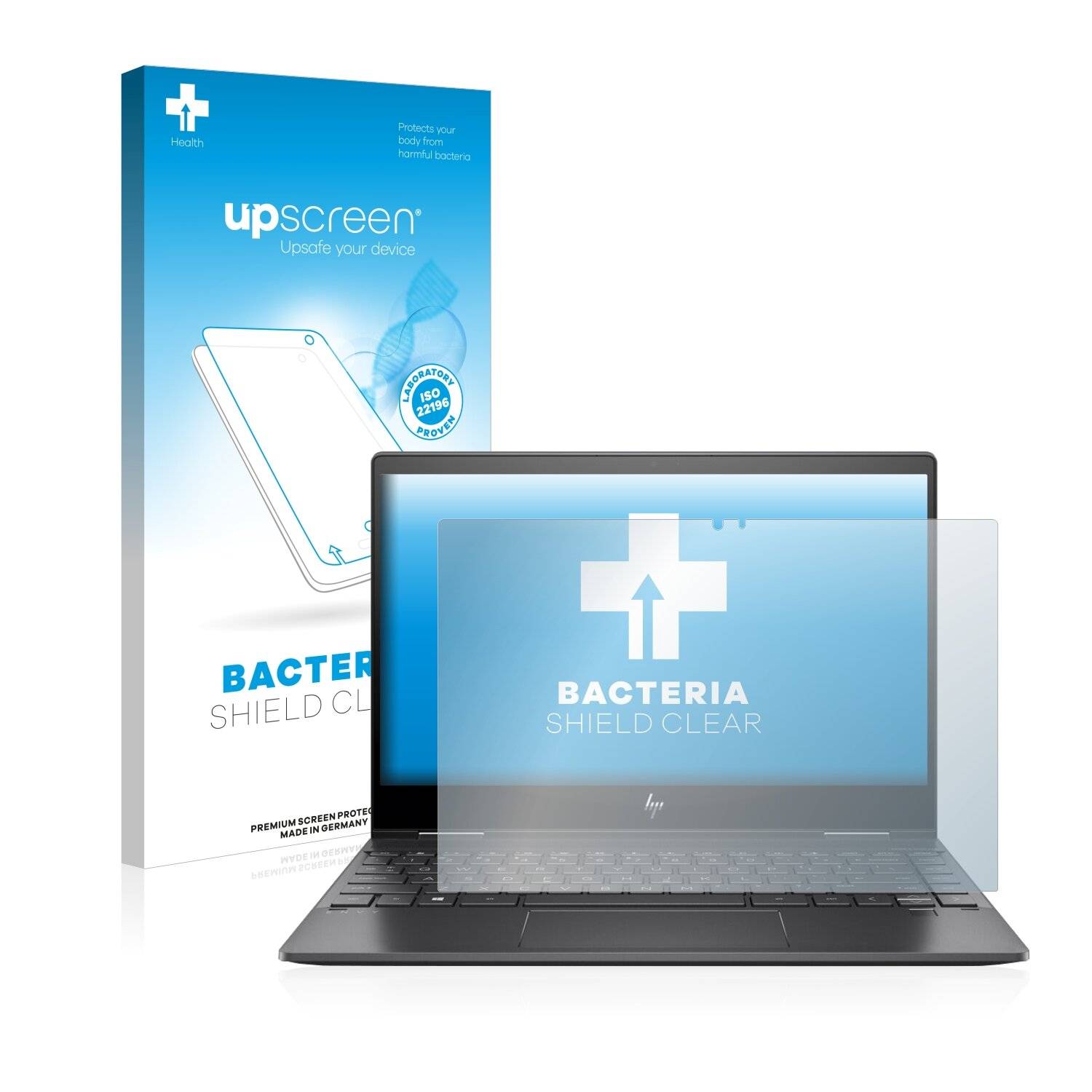 upscreen Bacteria Shield Clear Premium Antibakterielle Displayschutzfolie für HP Envy x360