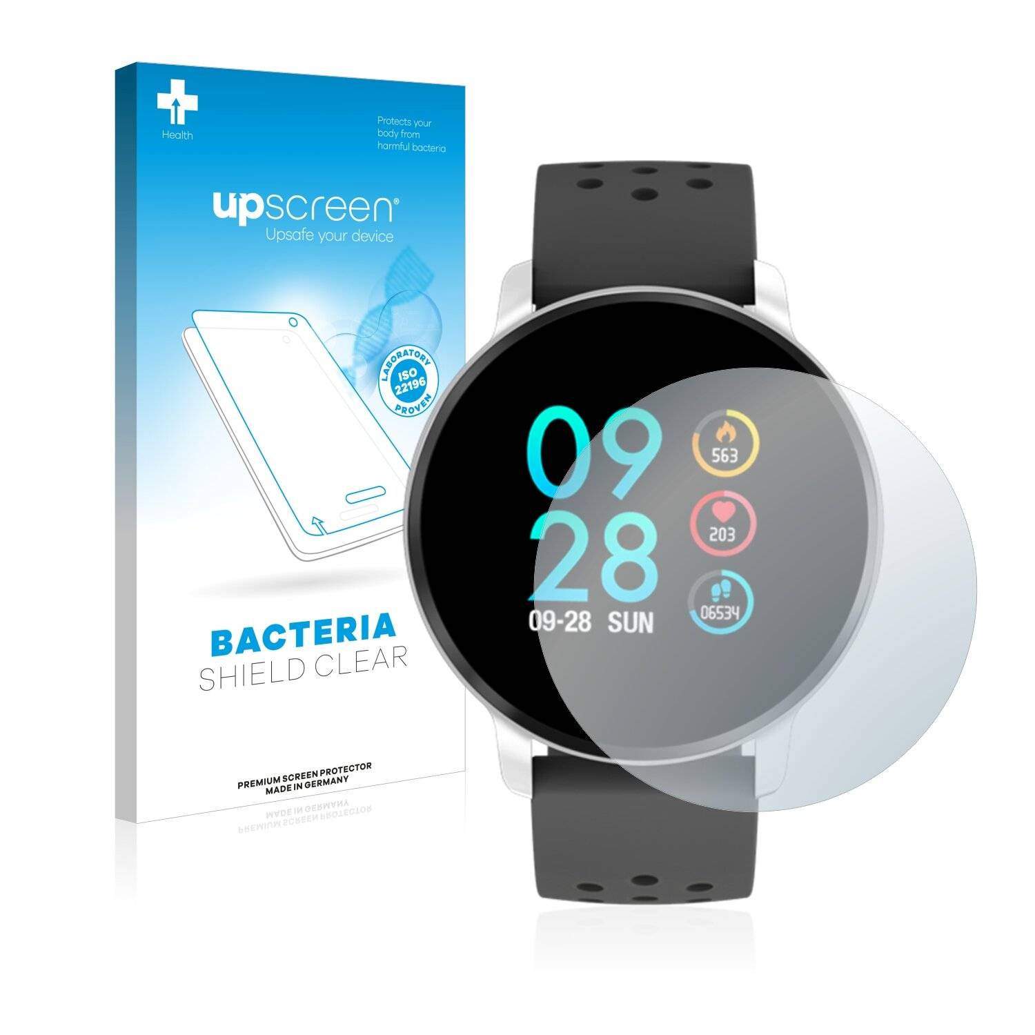 upscreen Bacteria Shield Clear Premium Antibakterielle Displayschutzfolie für Denver