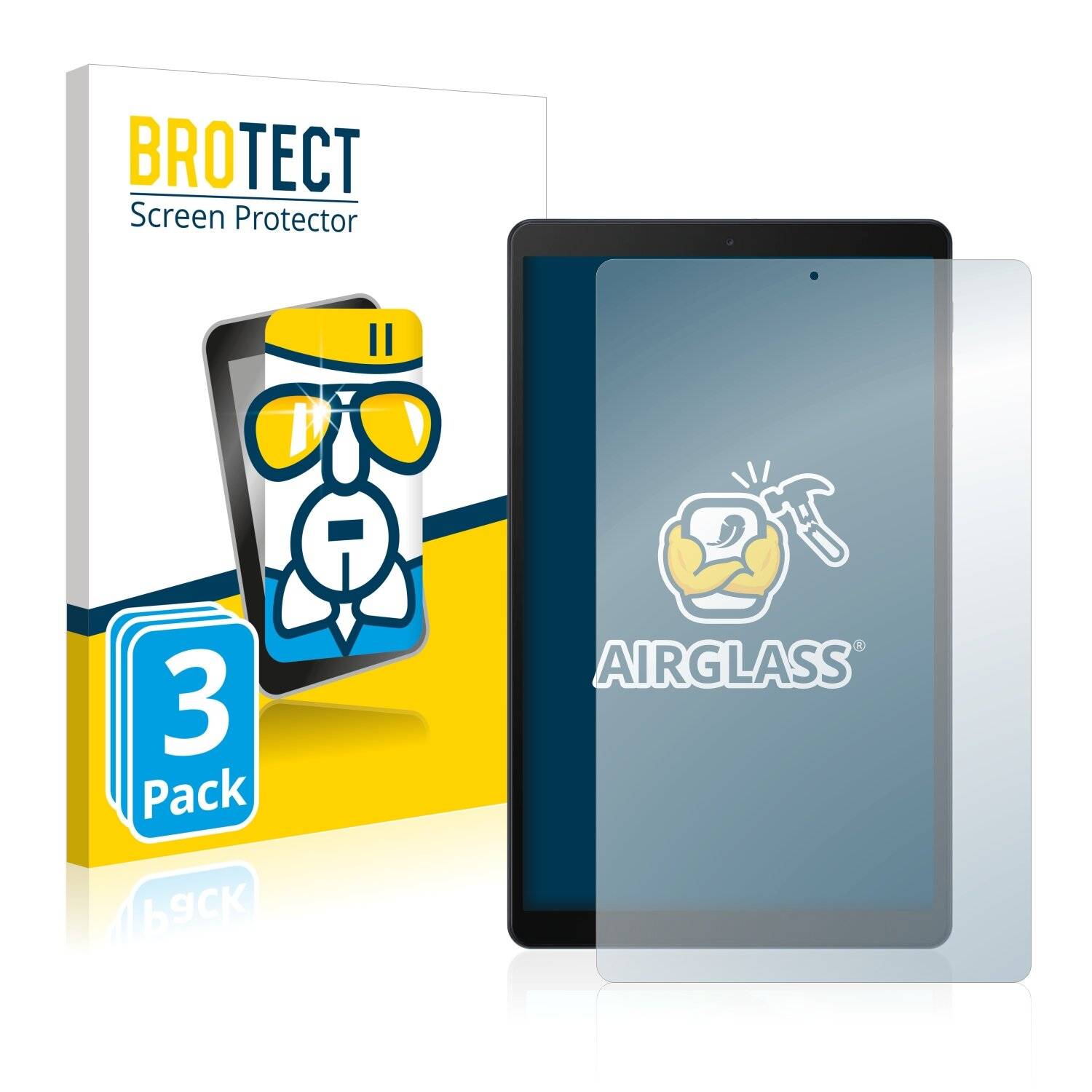 3x BROTECT AirGlass Schutzglas Folie für Samsung Galaxy Tab A 10.1 LTE