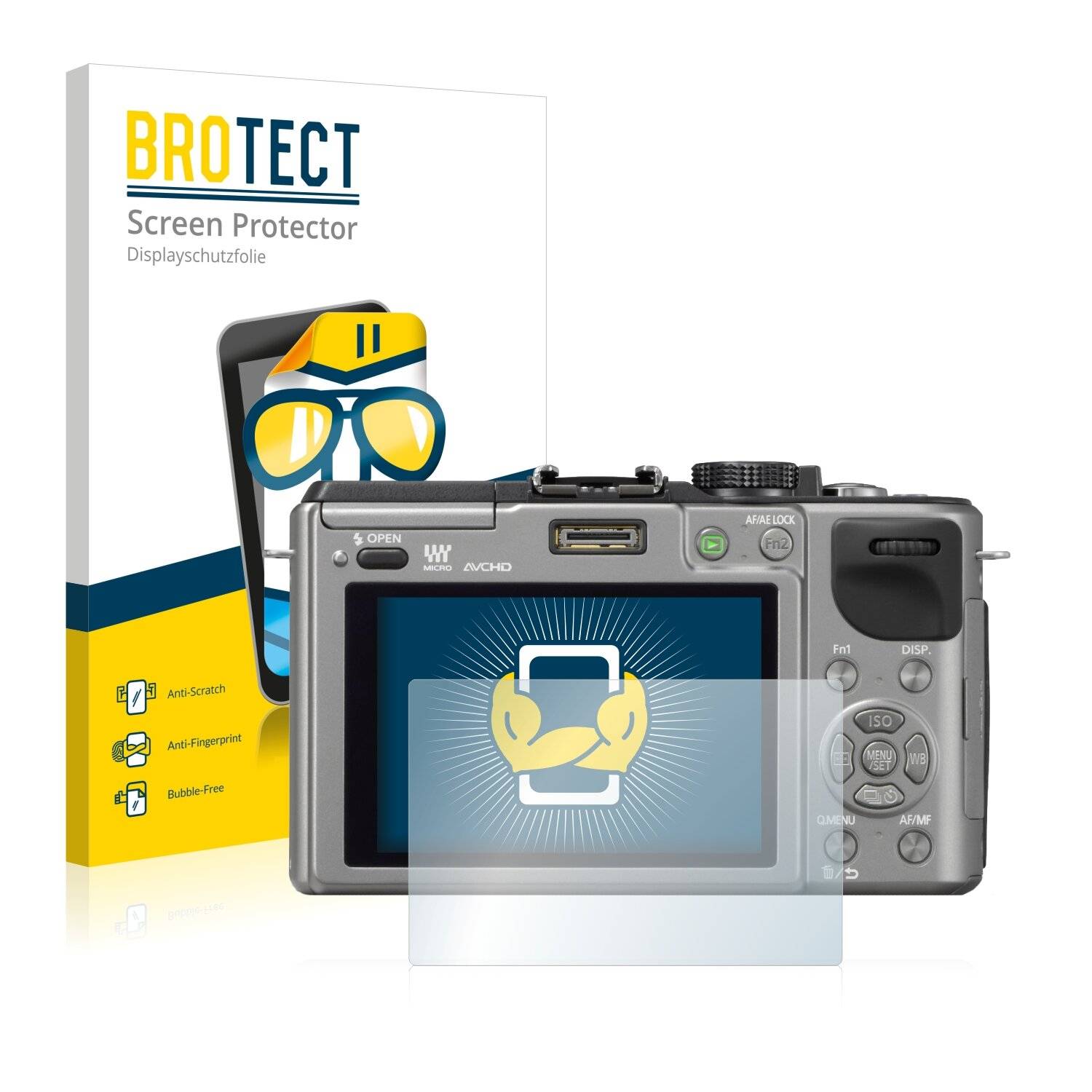 2x BROTECT HD-Clear Displayschutzfolie für Panasonic Lumix