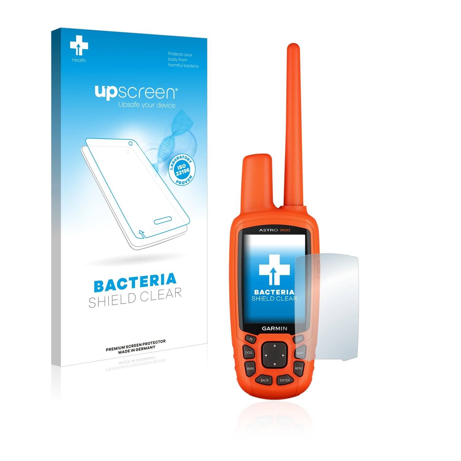 upscreen Bacteria Shield Clear Premium Antibakterielle Displayschutzfolie für Garmin Astro