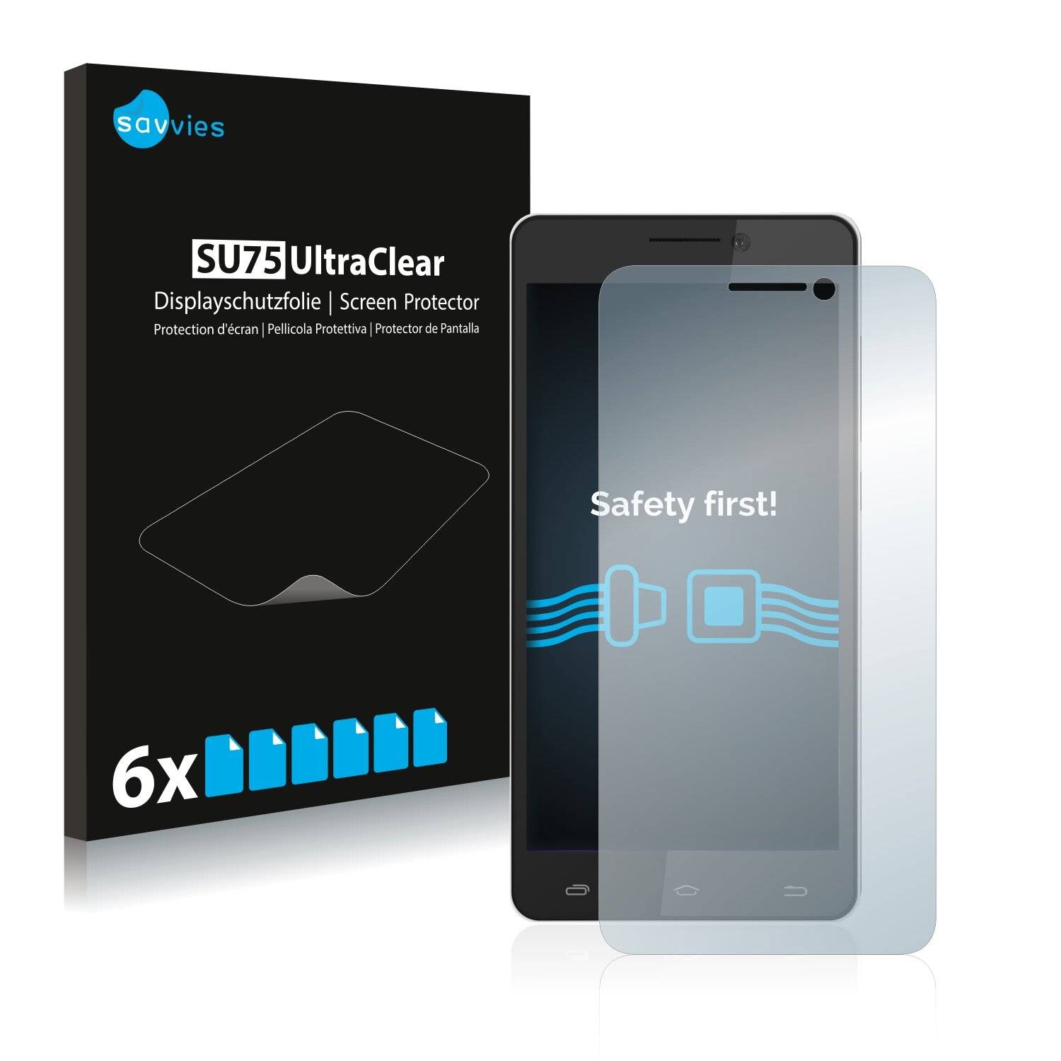 6x Savvies SU75 Displayschutzfolie für Gigabyte GSmart Mika