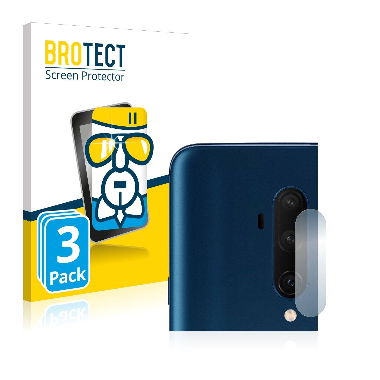 3x BROTECT AirGlass Schutzglas Folie für OnePlus 7T Pro (NUR