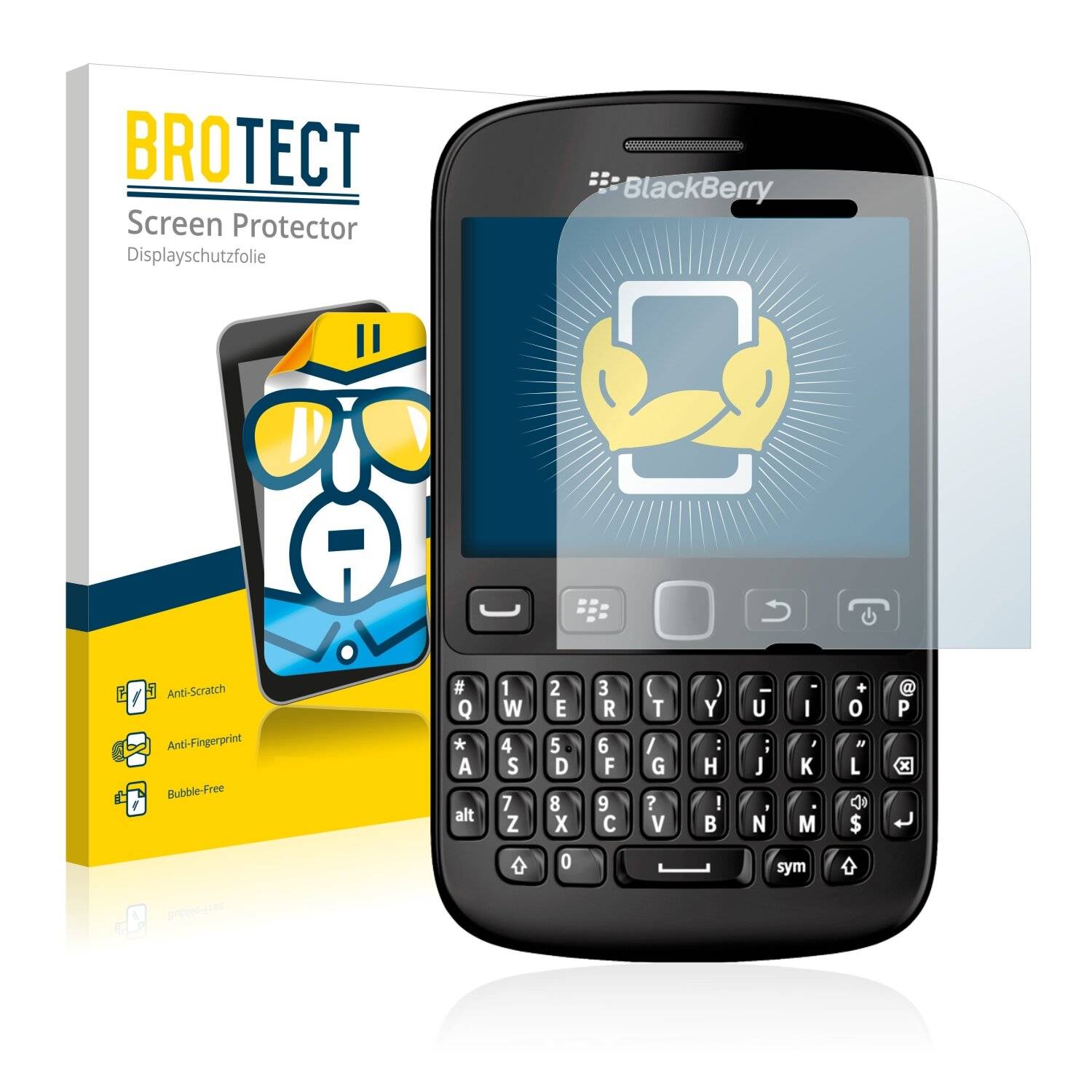 2x BROTECT HD-Clear Displayschutzfolie für RIM BlackBerry