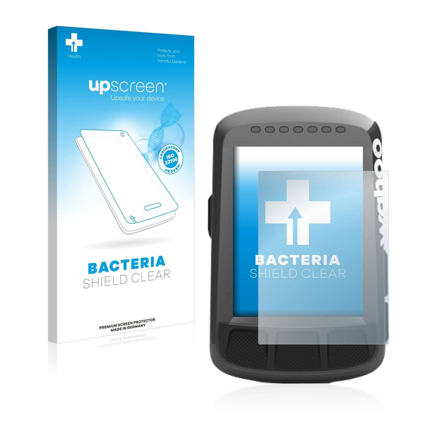 upscreen Bacteria Shield Clear Premium Antibakterielle Displayschutzfolie für Wahoo Elemnt