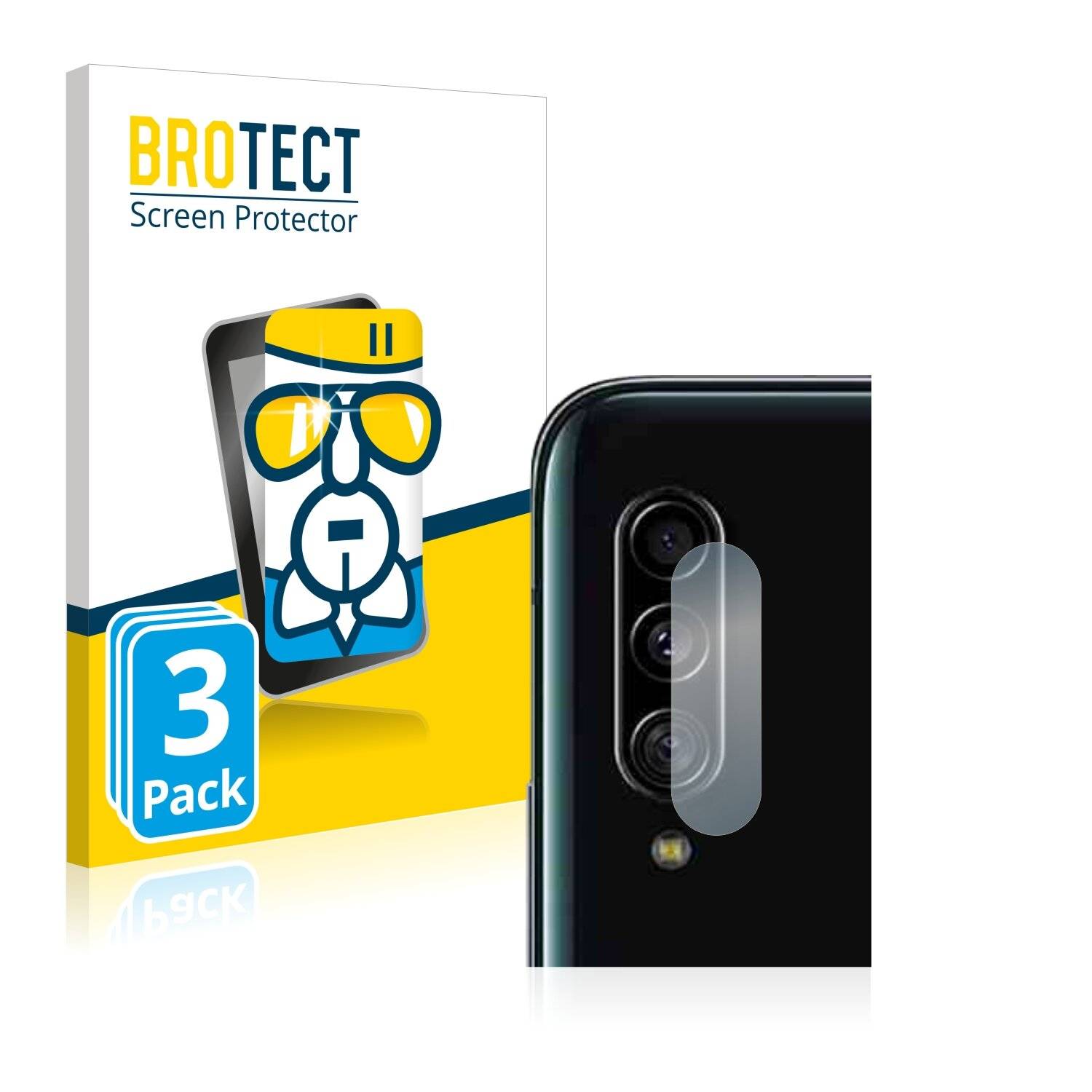 3x BROTECT AirGlass Schutzglas Folie für Samsung Galaxy A90 5G (NUR