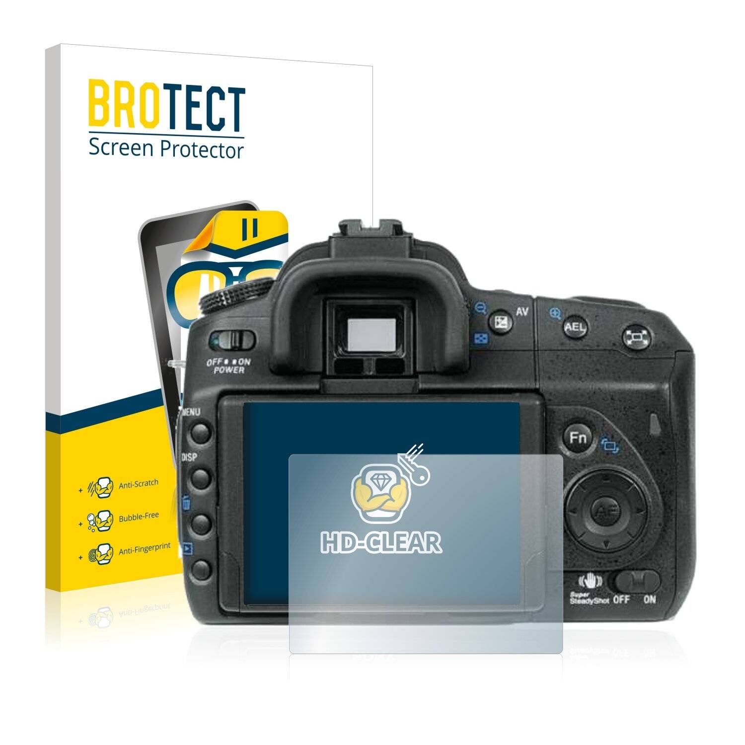 2x BROTECT HD-Clear Displayschutzfolie für Sony Alpha 350