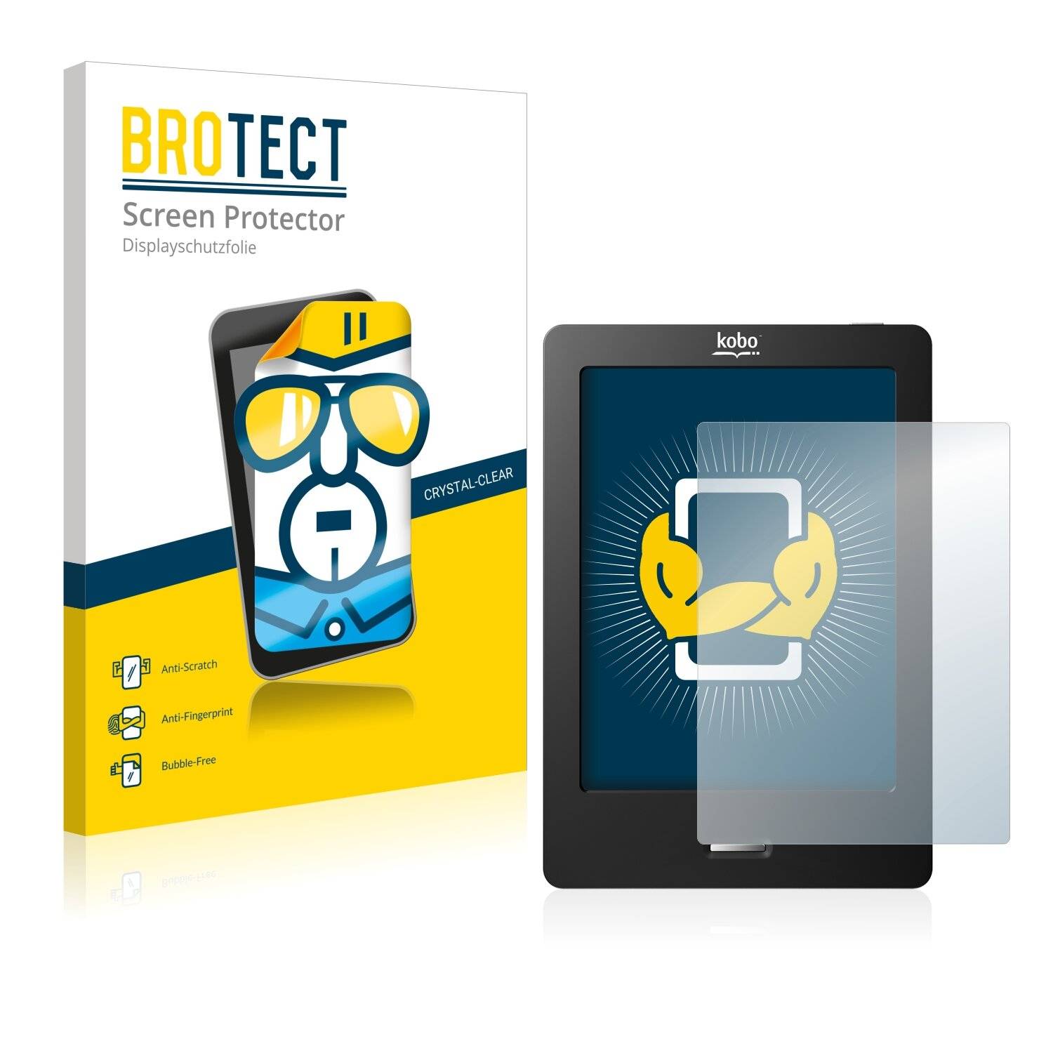 2x BROTECT HD-Clear Displayschutzfolie für Kobo eReader